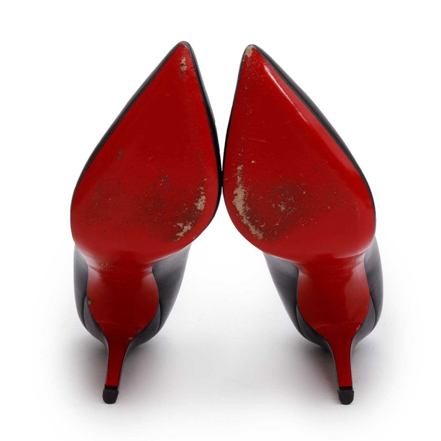 Christian Louboutin Black Nappa Shiny Leather Pigalle 100 Pumps, Size 38.5 w/ Box