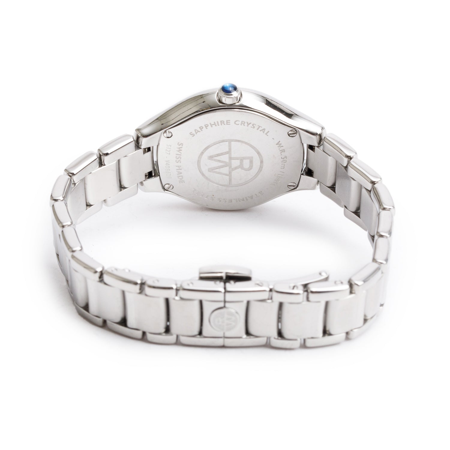 Raymond Weil Stainless Steel Noemia 27 MM Quartz Watch Mother of Pearl Diamond Dial 5127