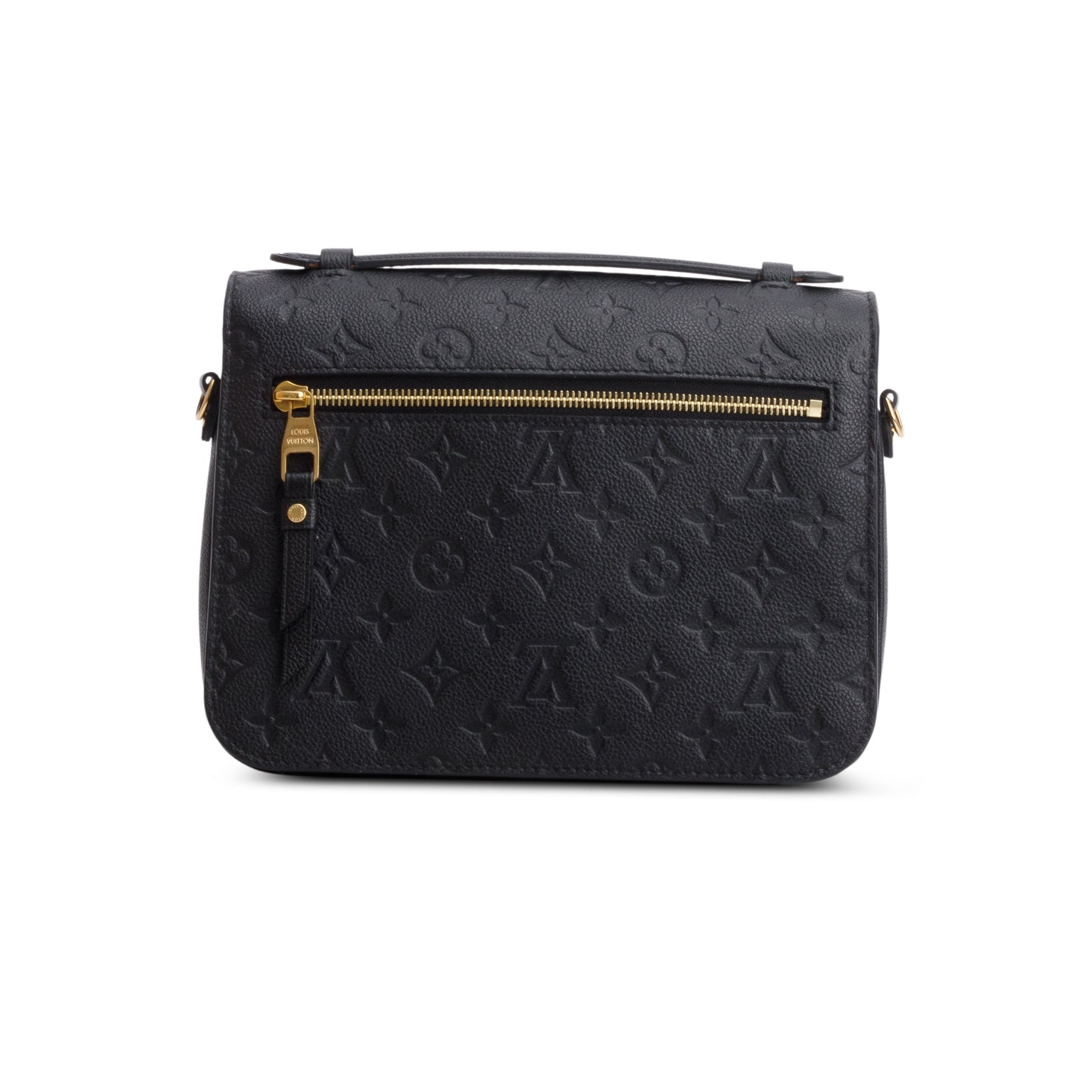 Louis Vuitton Black Monogram Empreinte Leather Pochette Metis w/ Box