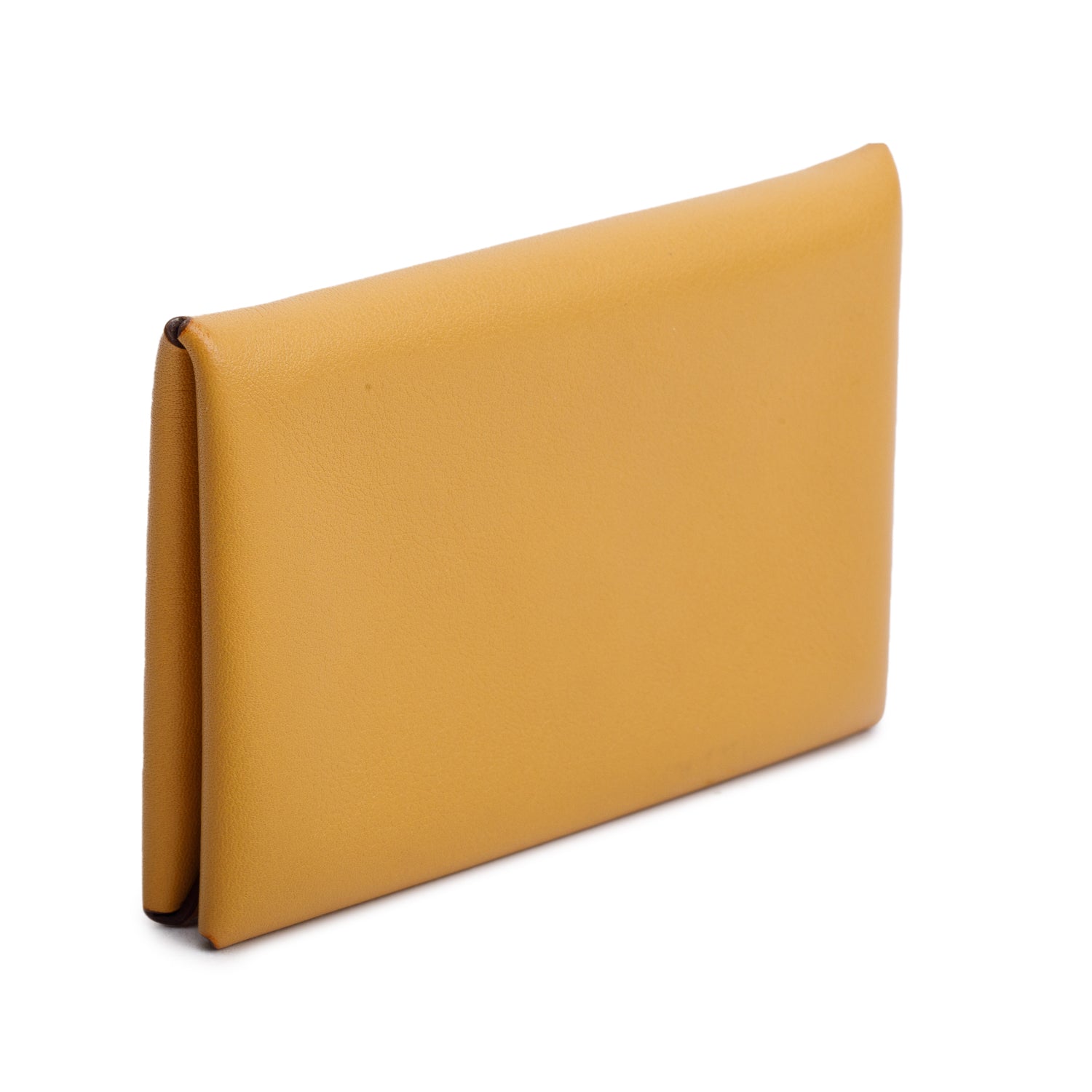 Hermes Sesame Swift Leather Calvi Duo Compact Verso Card Holder w/ Box