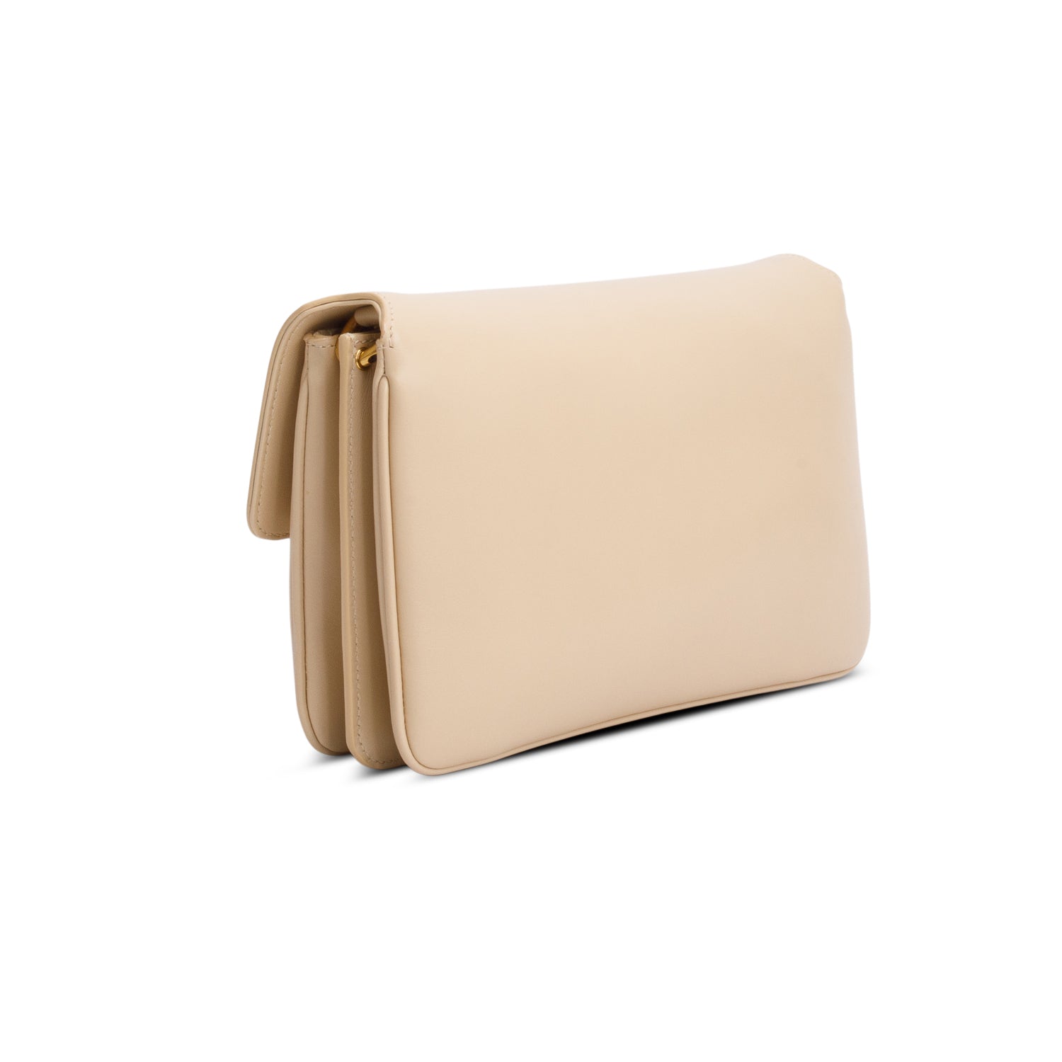 Saint Laurent 2022 Beige Smooth Calfskin Le Maillon Satchel