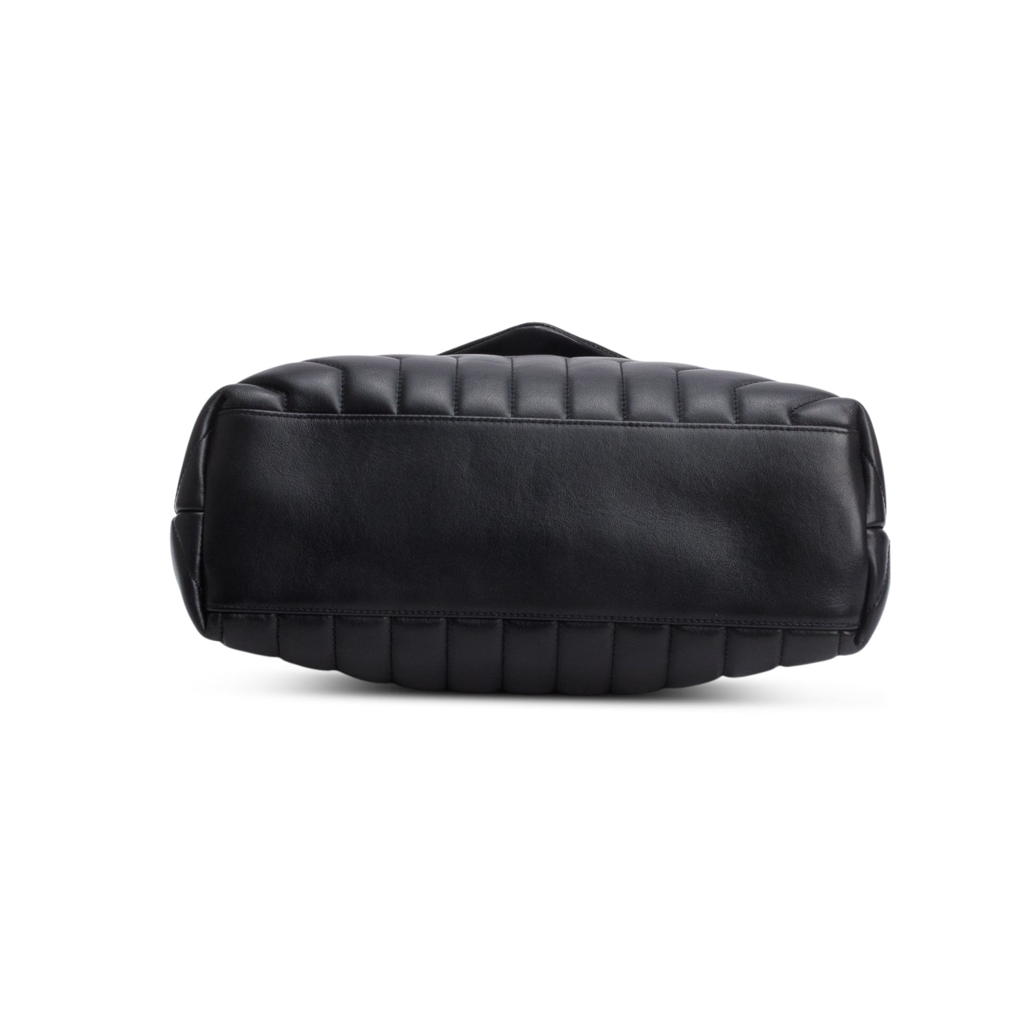 Saint Lauren Black Quilted Leather Medium Loulou Shoulder Bag