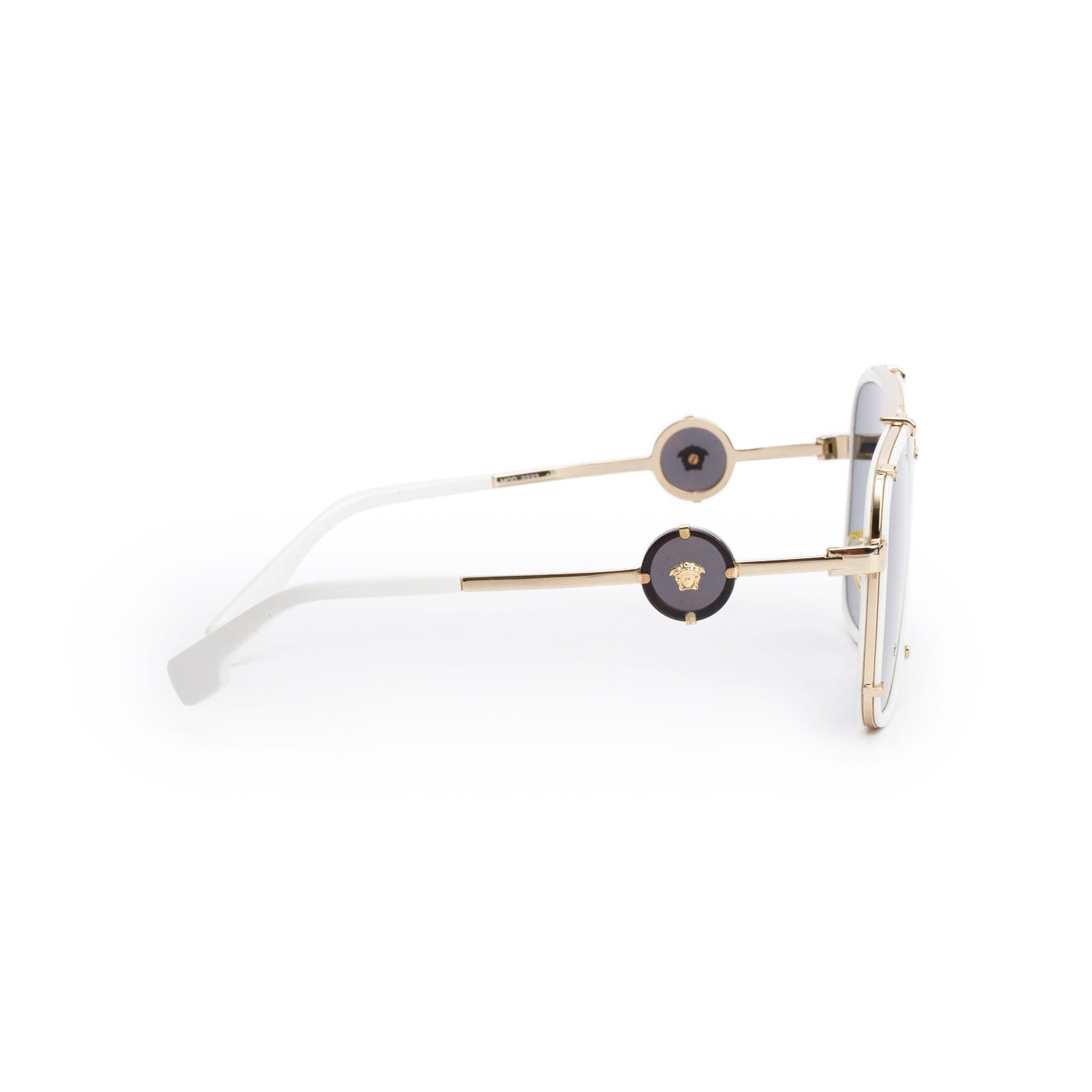 Versace 2233 White Runway Pilot Sunglasses w/ Box