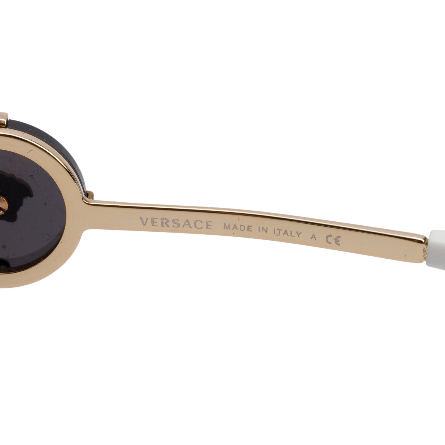 Versace 2233 White Runway Pilot Sunglasses w/ Box