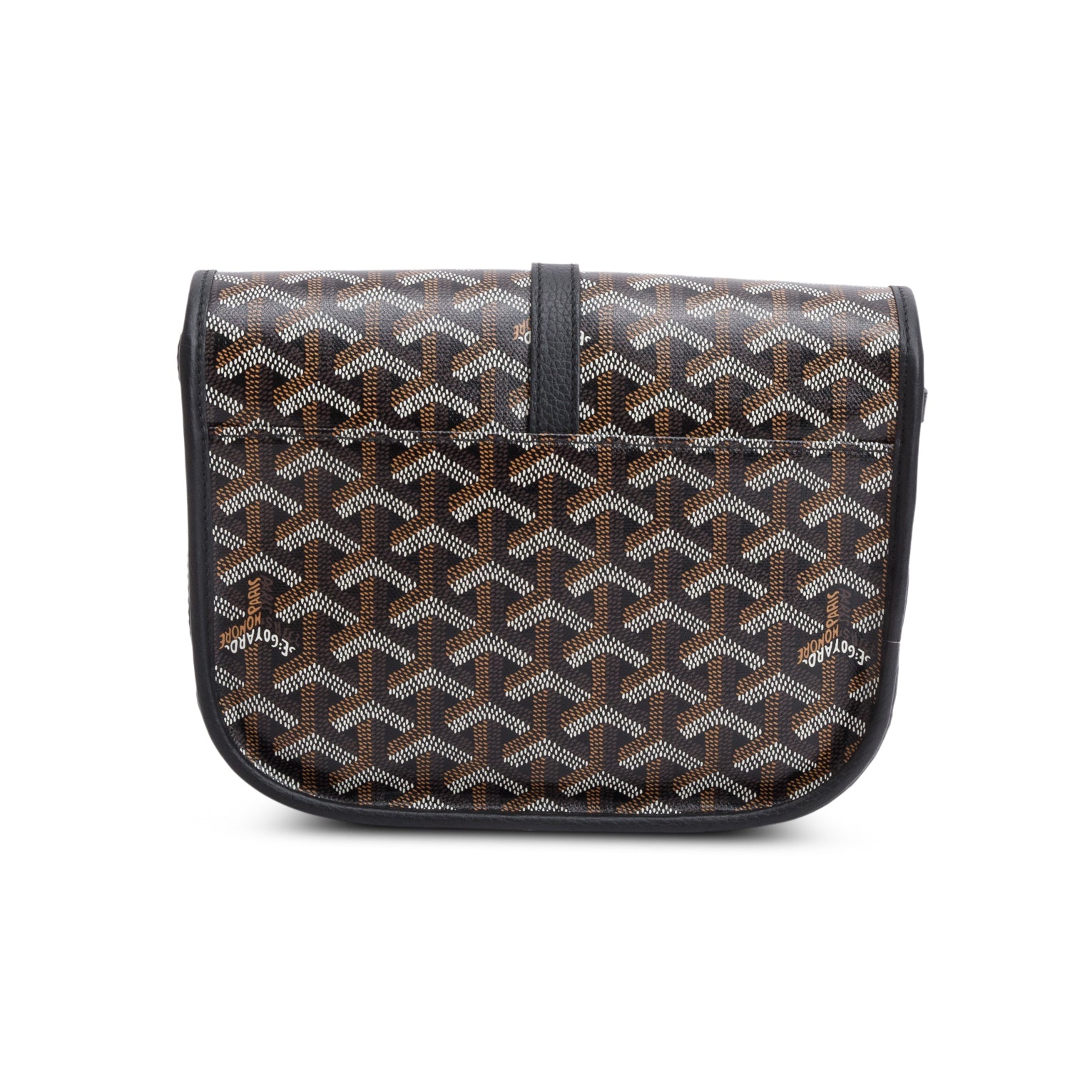 Goyard 2024 Black Goyardine Belvedere II PM Messenger Bag