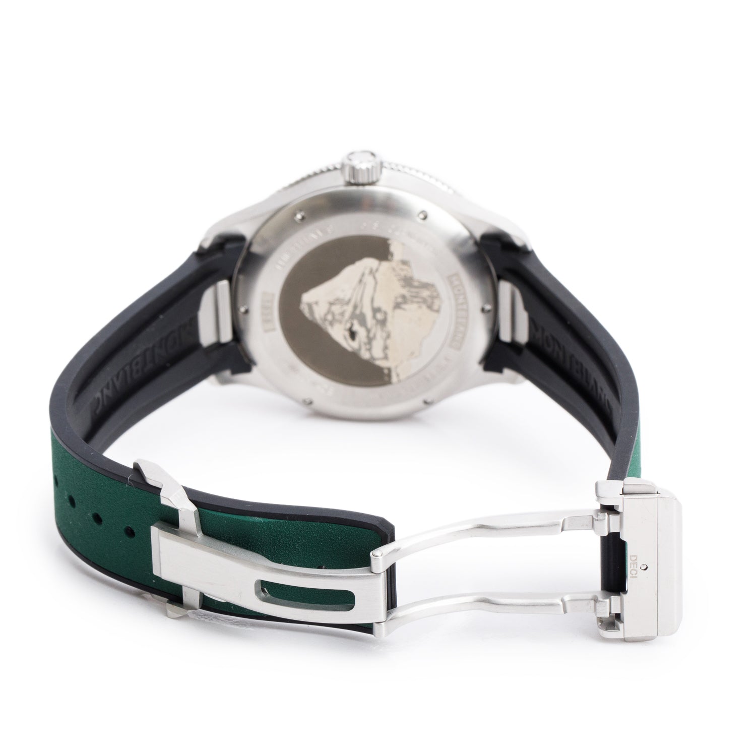 Montblanc Stainless Steel Iced Sea 41 MM Automatic Watch Green Dial 7578