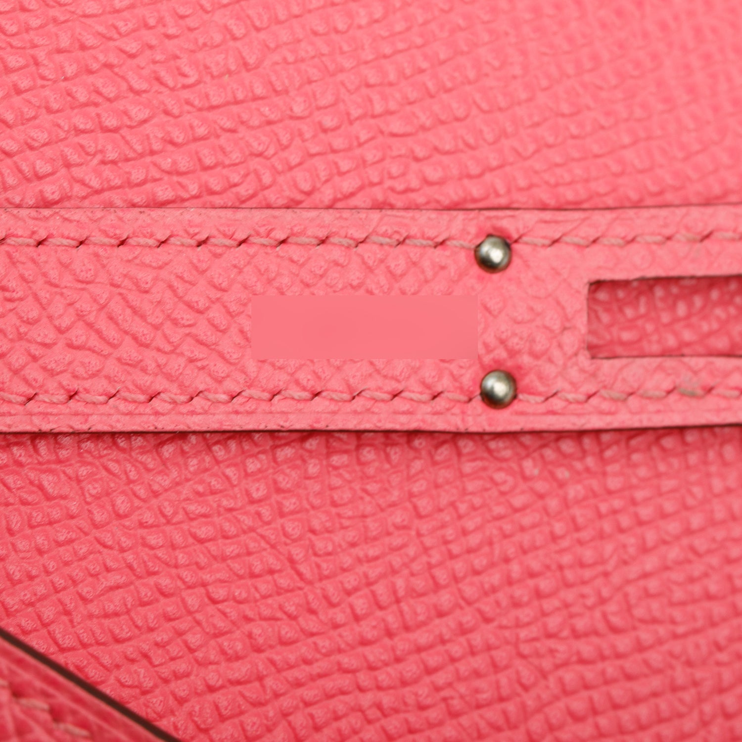 Hermes Rose Azalee Epsom Leather Classic Kelly Longue Wallet w/ Box