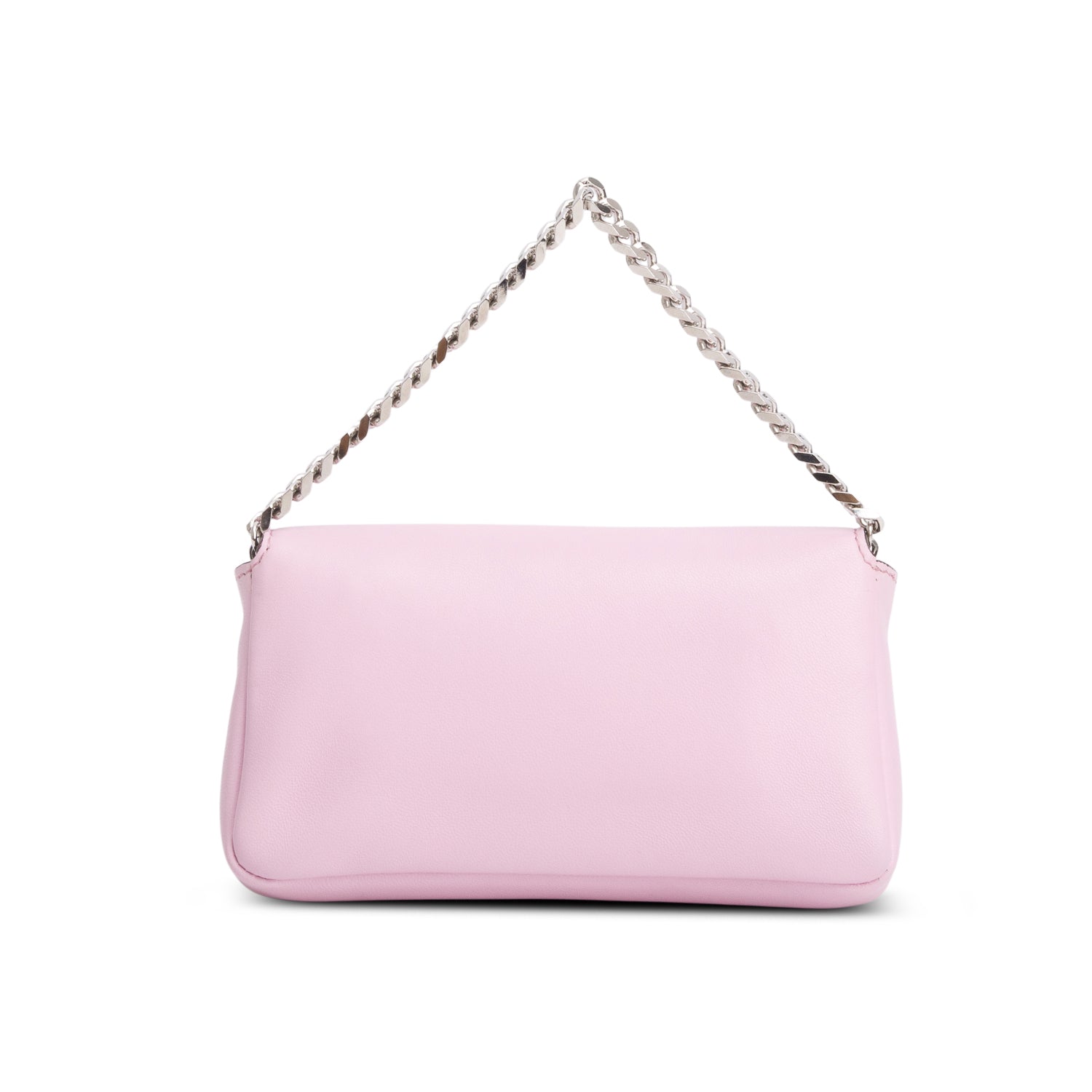 Fendi Pink Calfskin Micro Monster Baguette w/ Strap