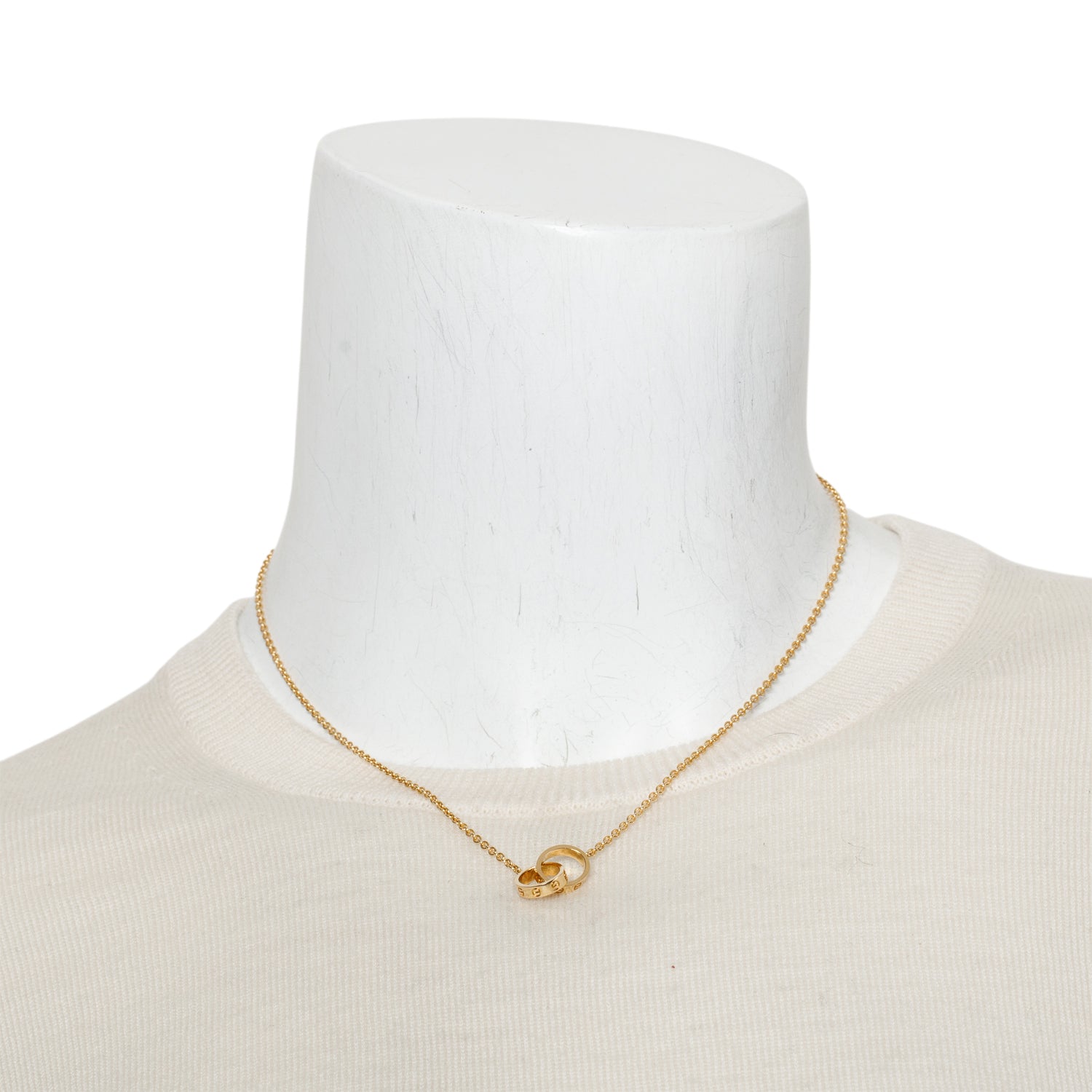 Cartier 18k Yellow Gold Love Necklace w/ Box & Certificate