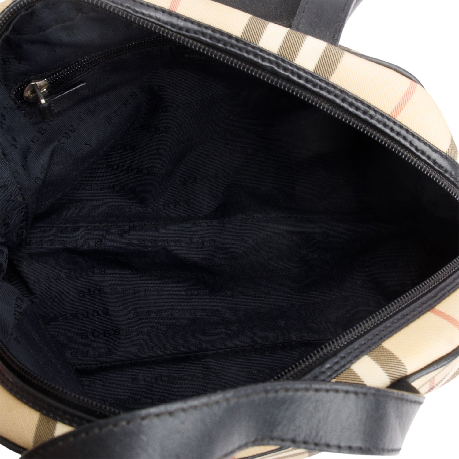 Burberry Beige Nova Check Top Handle Bag