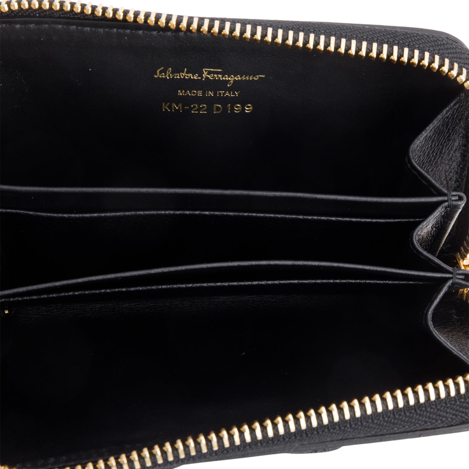 Salvatore Ferrramo Black Vara Bow Card Holder w/ Box