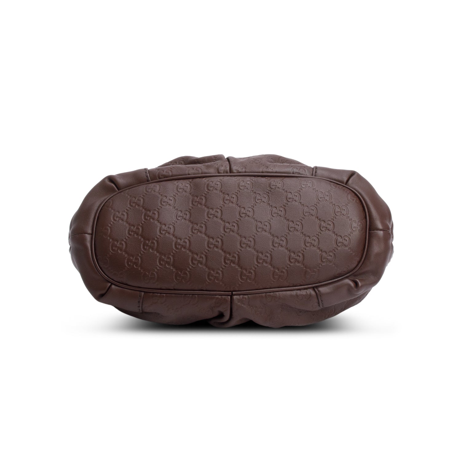 Gucci Brown Signature Leather Medium Sukey Tote w/ Strap