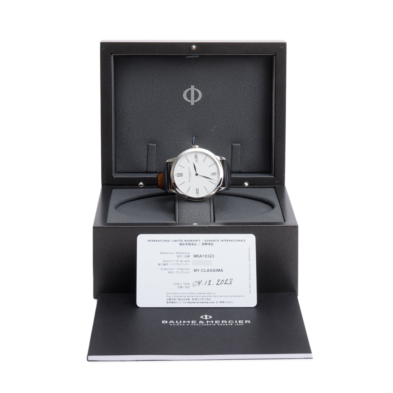 Baume & Mercier 2023 Stainless Steel Classima 40 MM Quartz Watch White Dial  M0A10323 w/ Box & Papers