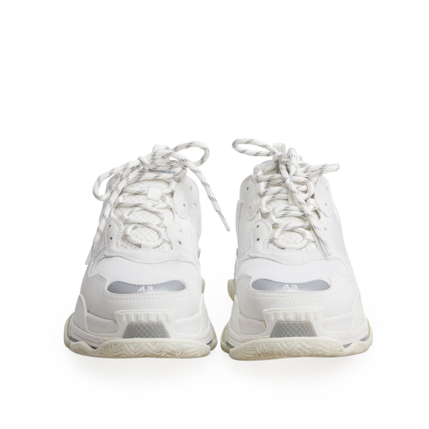 Balenciaga White Triple S Sneaker, Men's Size 43 w/ Box