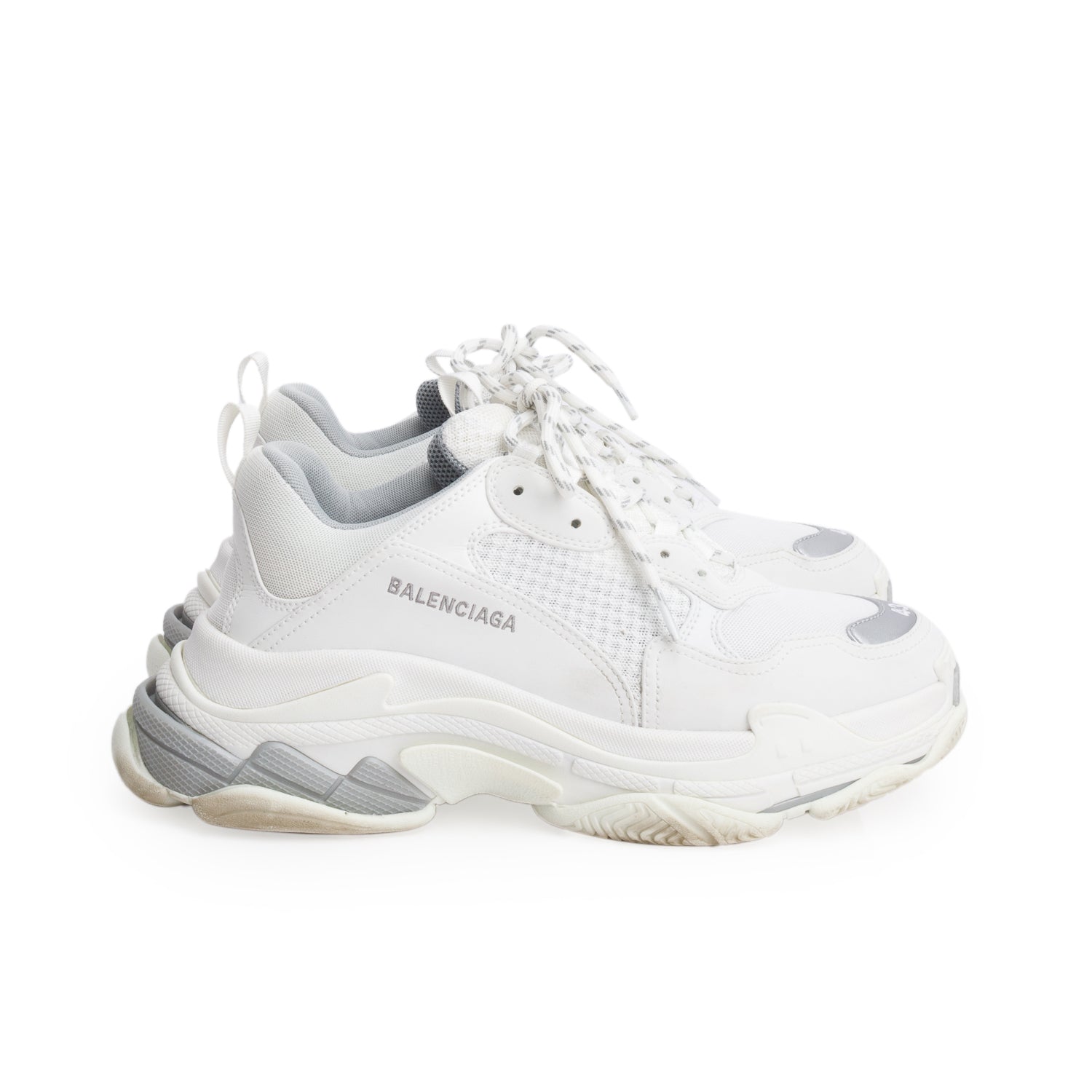 Balenciaga White Triple S Sneaker, Men's Size 43 w/ Box
