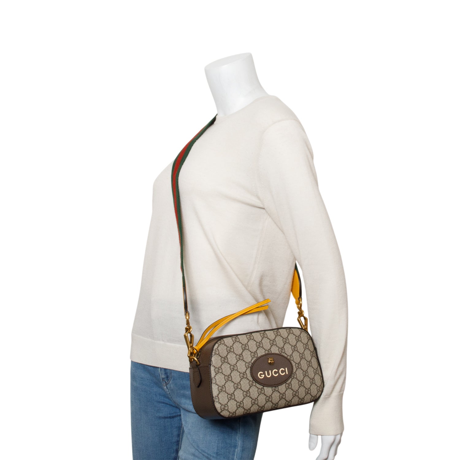 Gucci Neo Vintage GG Supreme Messenger Bag w/ Strap