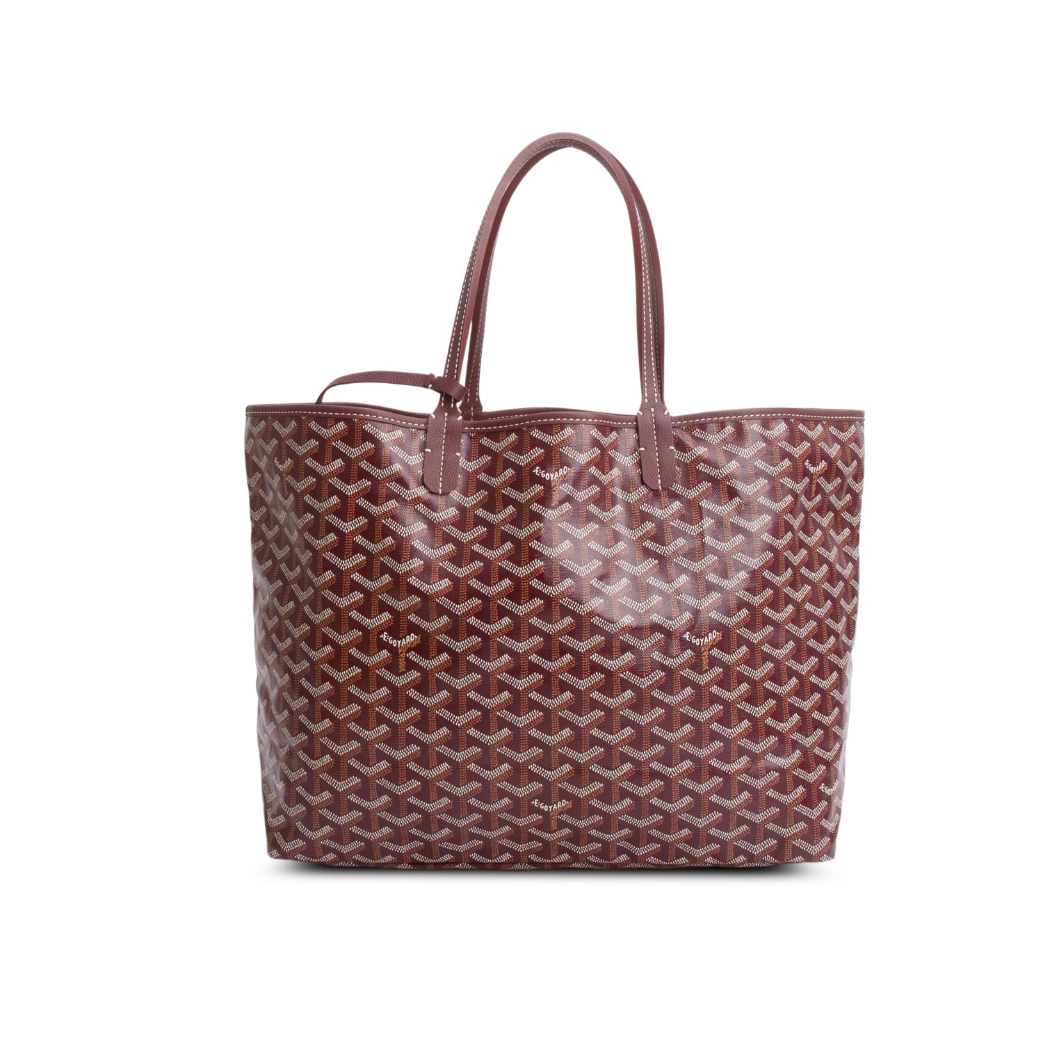 Goyard 2024 Red Saint Louis PM Tote w/ Pouch