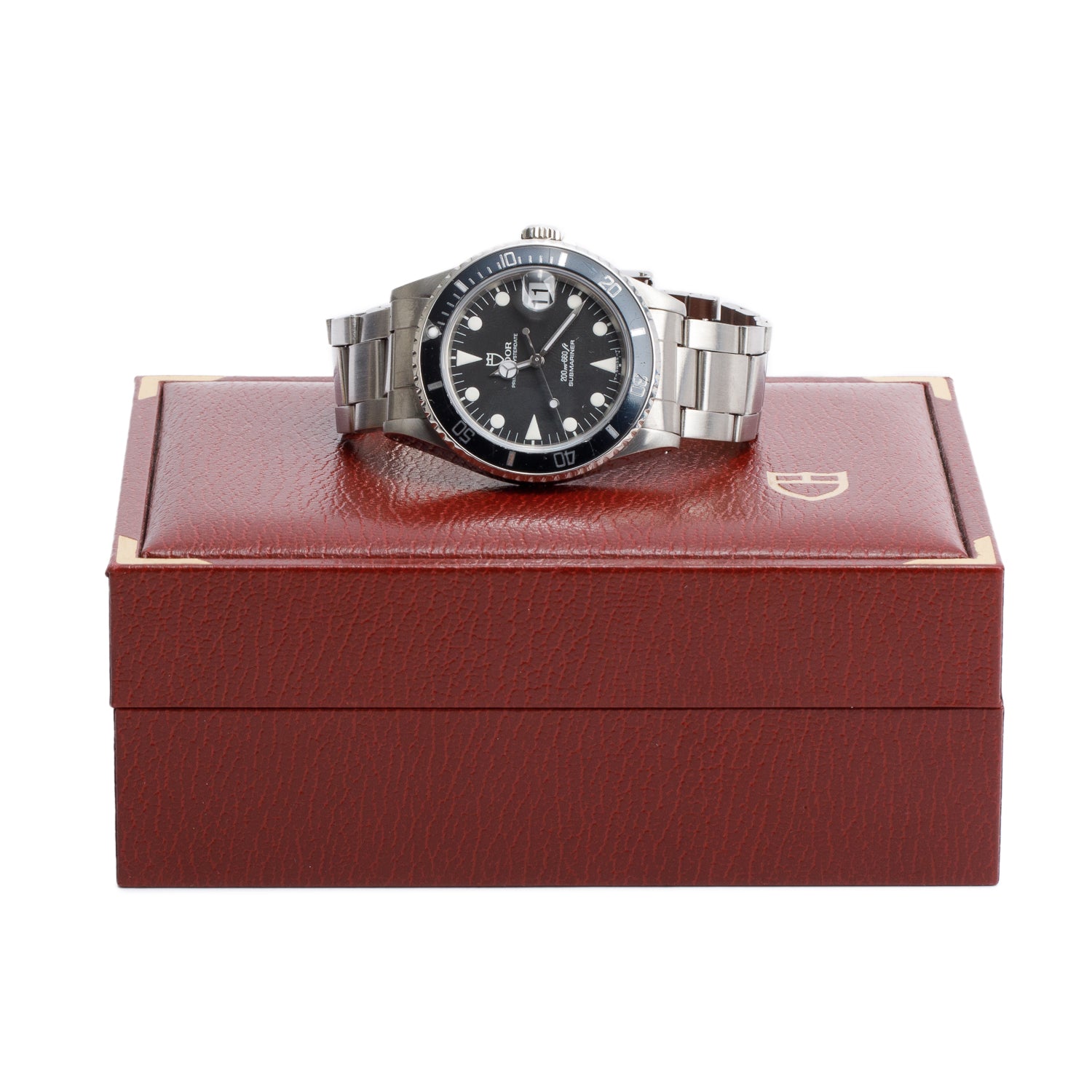 Tudor Vintage Stainless Steel Submariner 36 MM Automatic Watch 75090 w/ Box