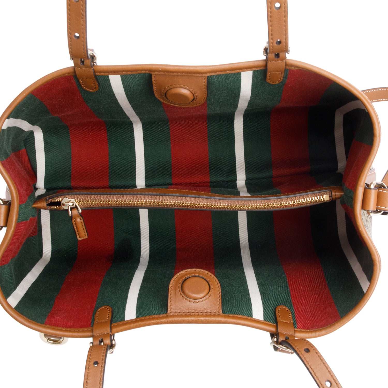 Gucci GG Supreme Monogram Emblem Medium Tote Bag w/ Strap