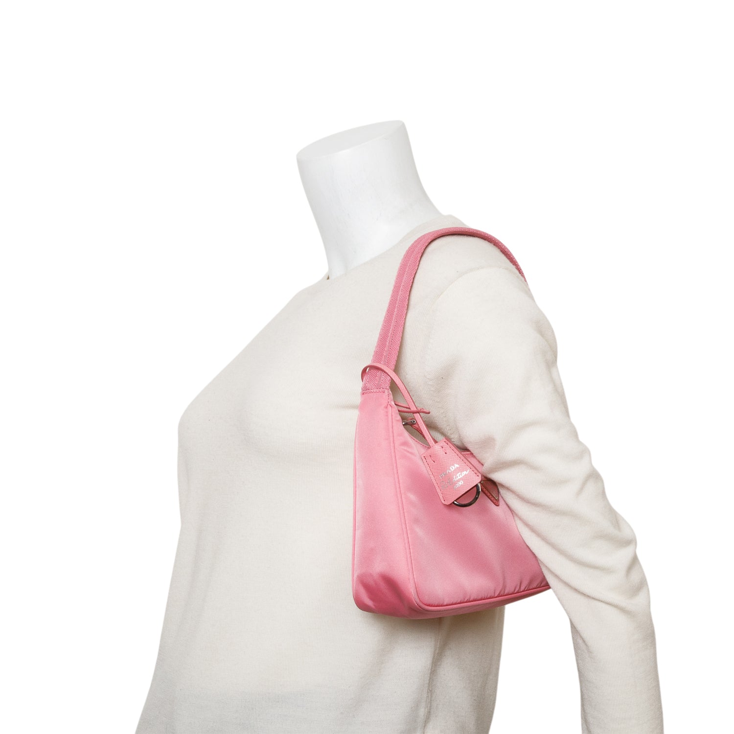 Prada Pink Re-Nylon Saffiano Re-Edition 2000 Mini Bag