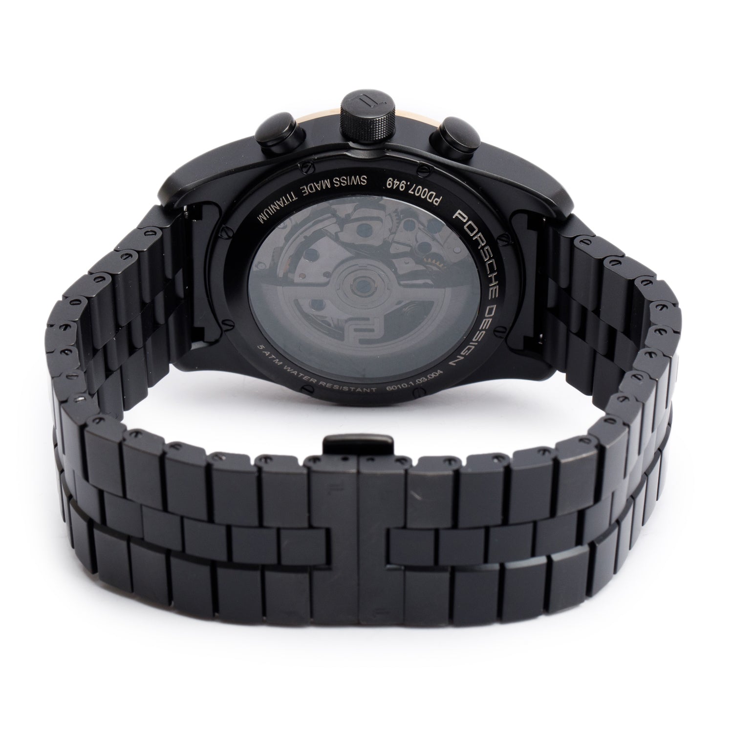 Porsche Design Black Titanium & 18k Rose Gold Chronotimer 42 MM Automatic Chronograph Watch w/ Box & Papers