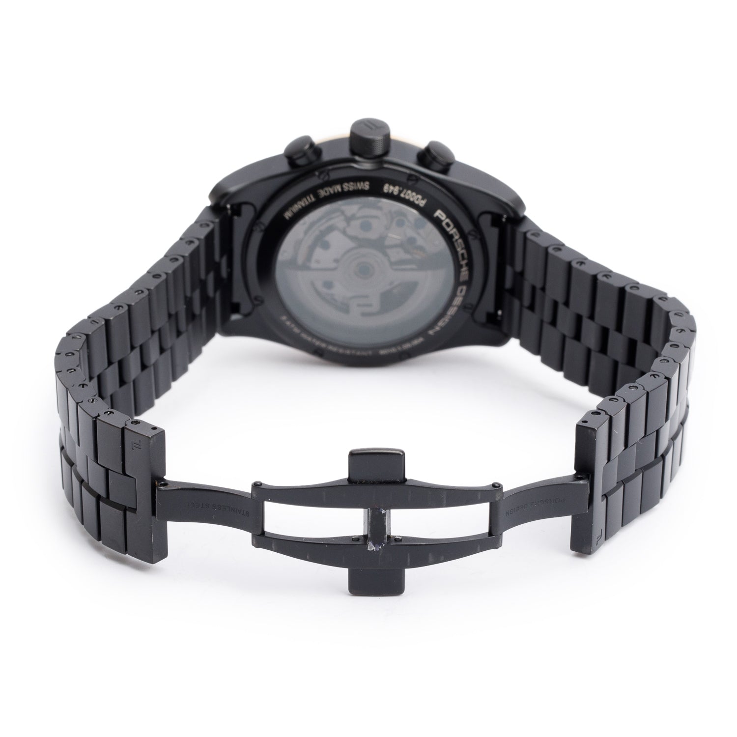 Porsche Design Black Titanium & 18k Rose Gold Chronotimer 42 MM Automatic Chronograph Watch w/ Box & Papers