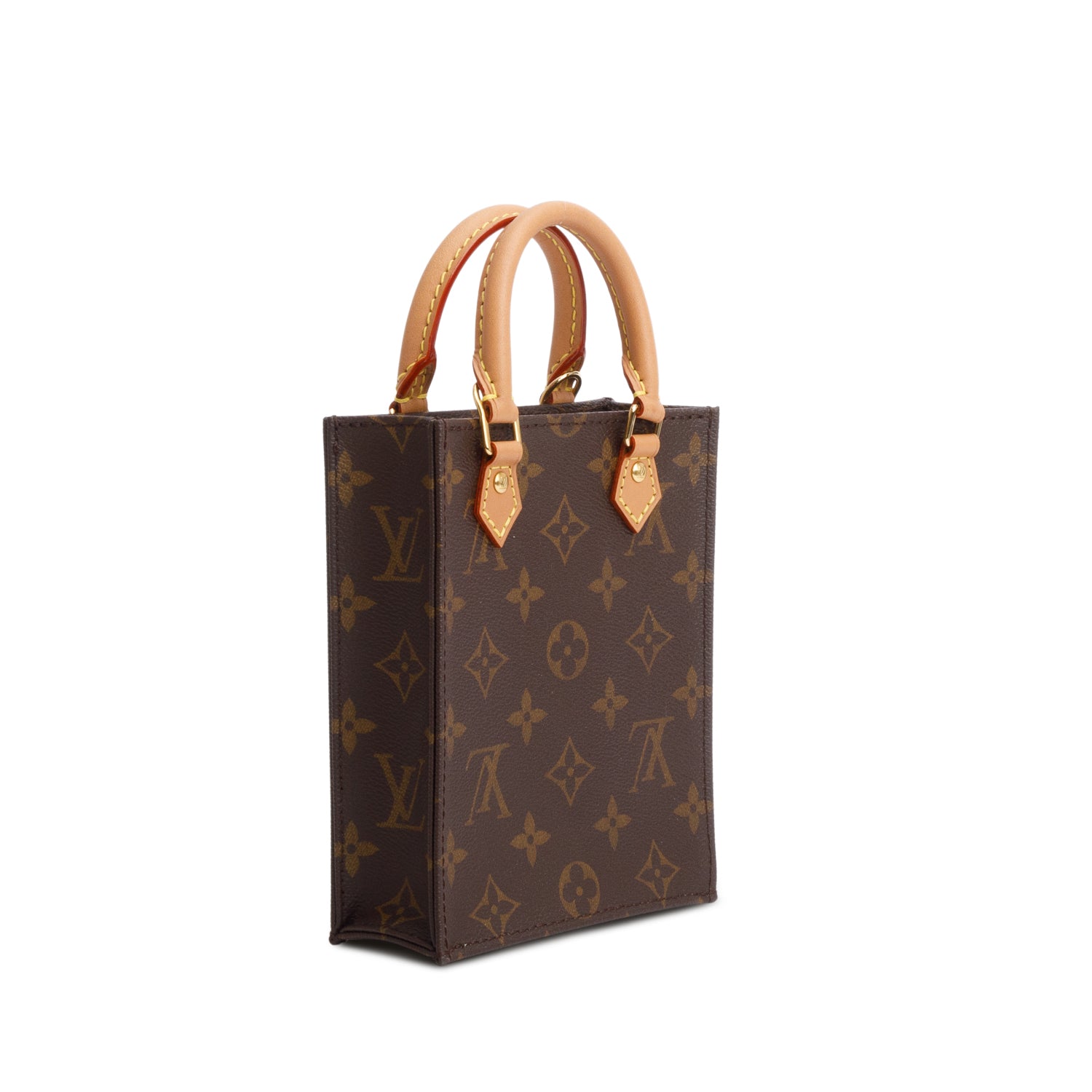 Louis Vuitton Monogram Petit Sac Plat w/ Box & Strap