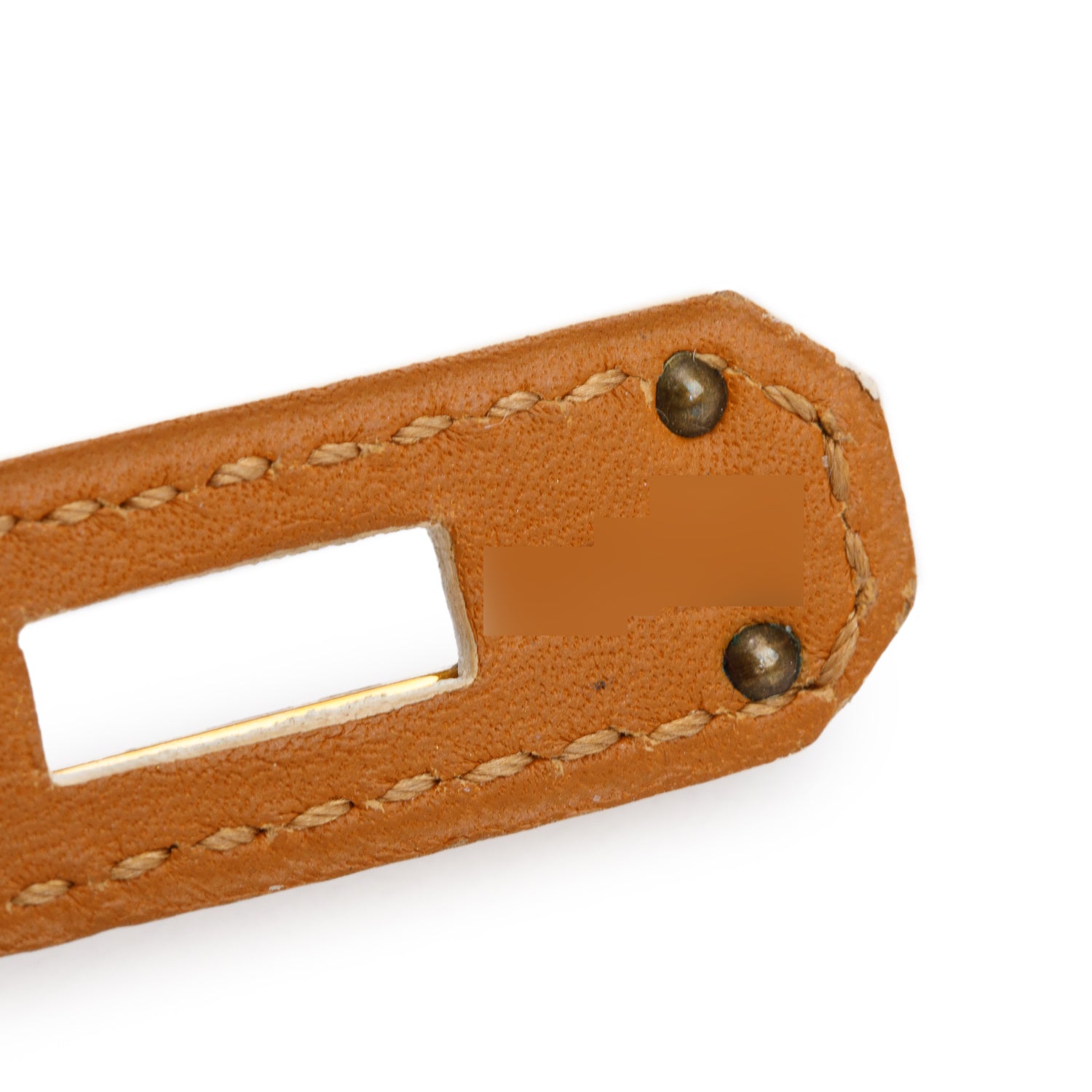 Hermes Gold Plated White Calfskin Kelly Double Tour Bracelet