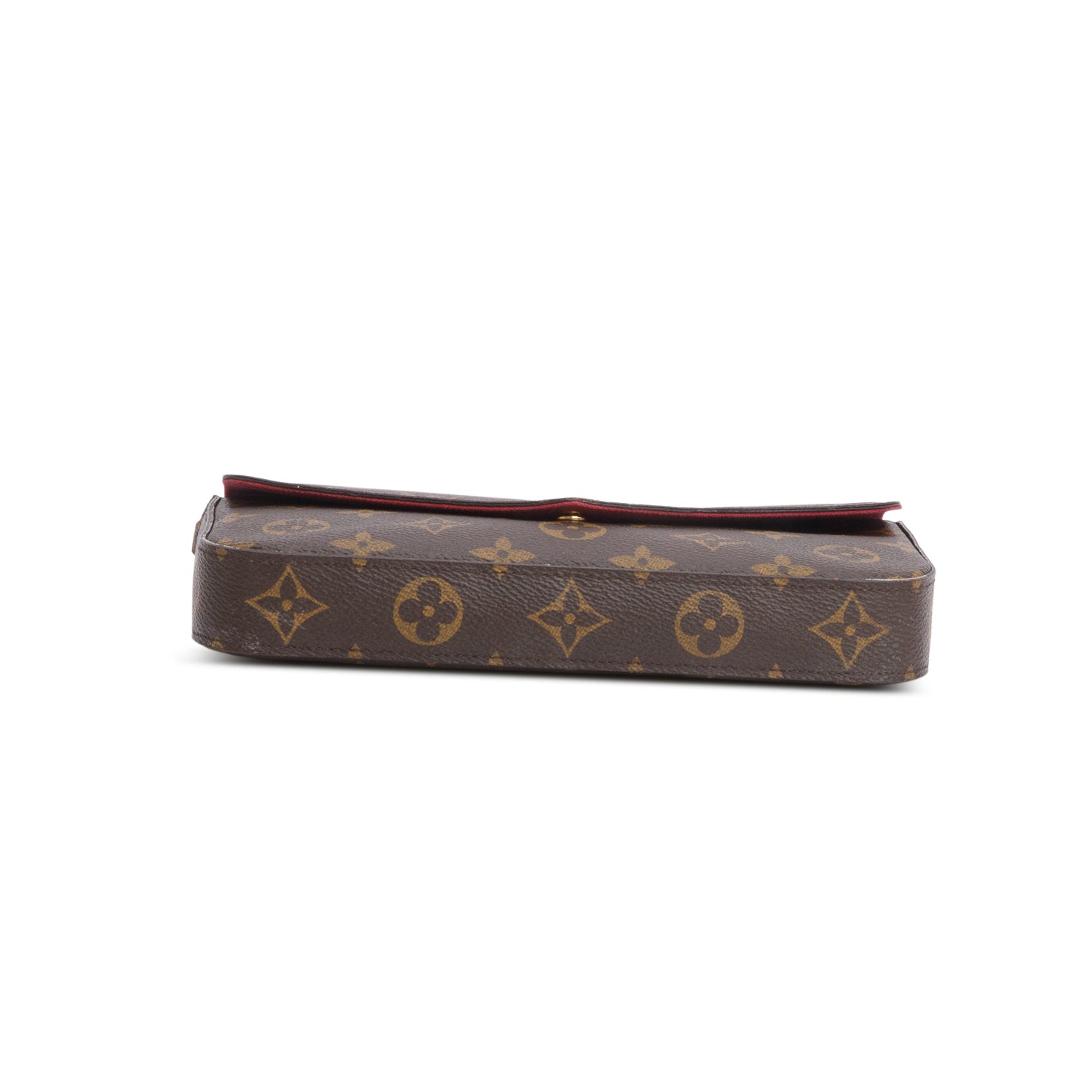Louis Vuitton Fuschia Monogram Pochette Felicie Wallet on Chain w/ Insert & Box