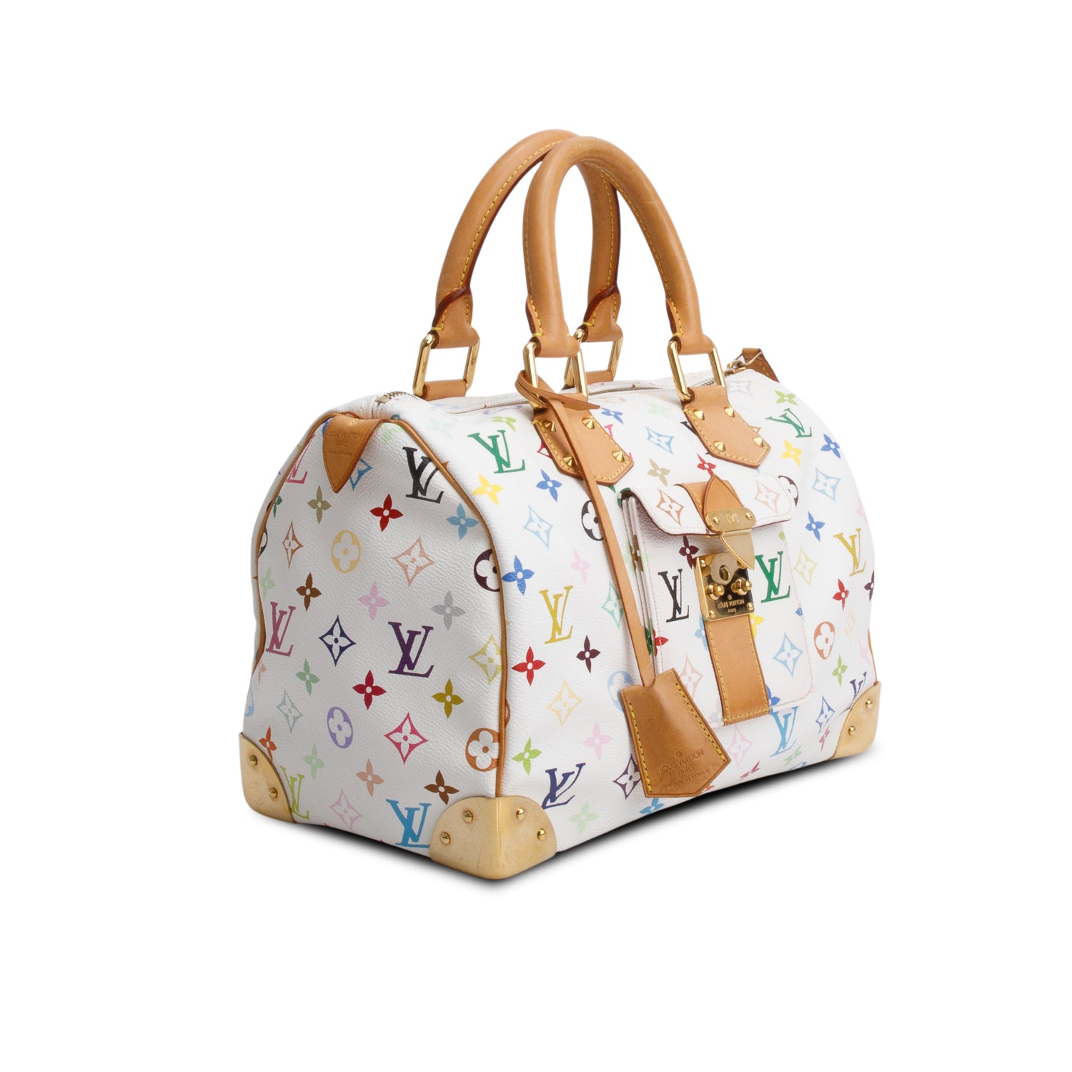 Louis Vuitton White Monogram Multicolore Speedy 30
