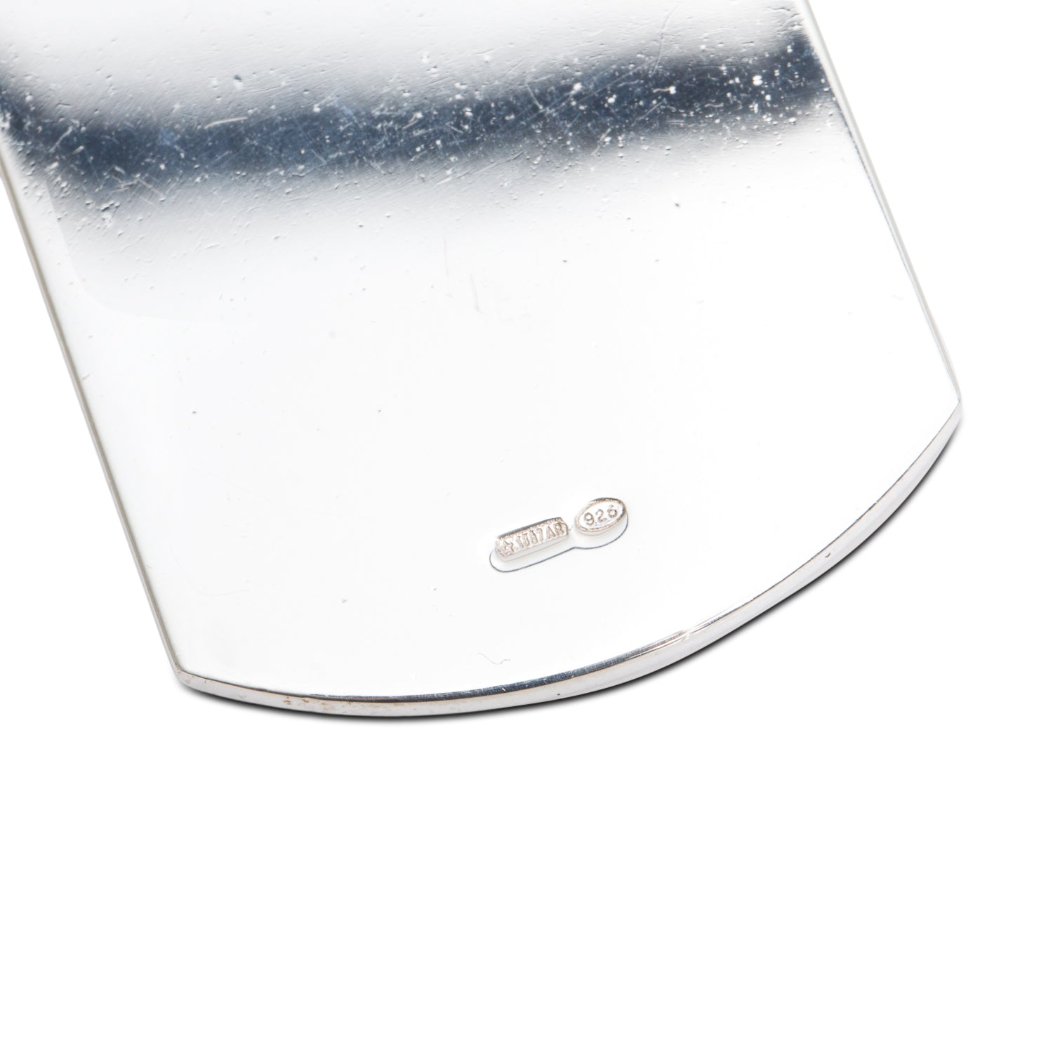 Gucci Sterling Silver Double Dog Tag Pendant Necklace