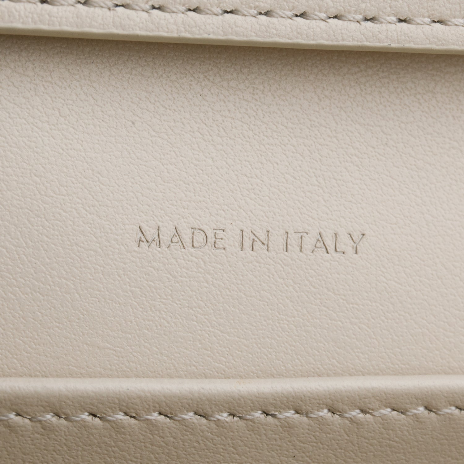 Celine 2025 White Shiny Calfskin Margo Wallet on Chain