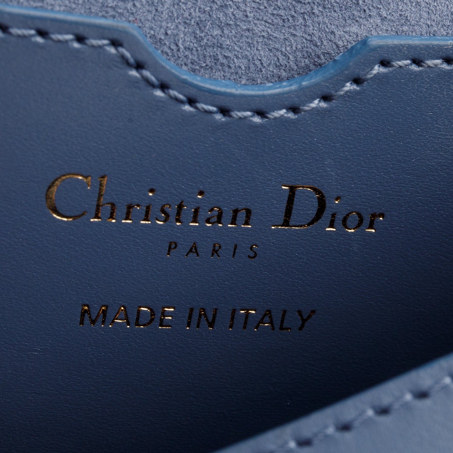 Christian Dior 2020 Blue Box Calfskin Medium Bobby Flap Bag