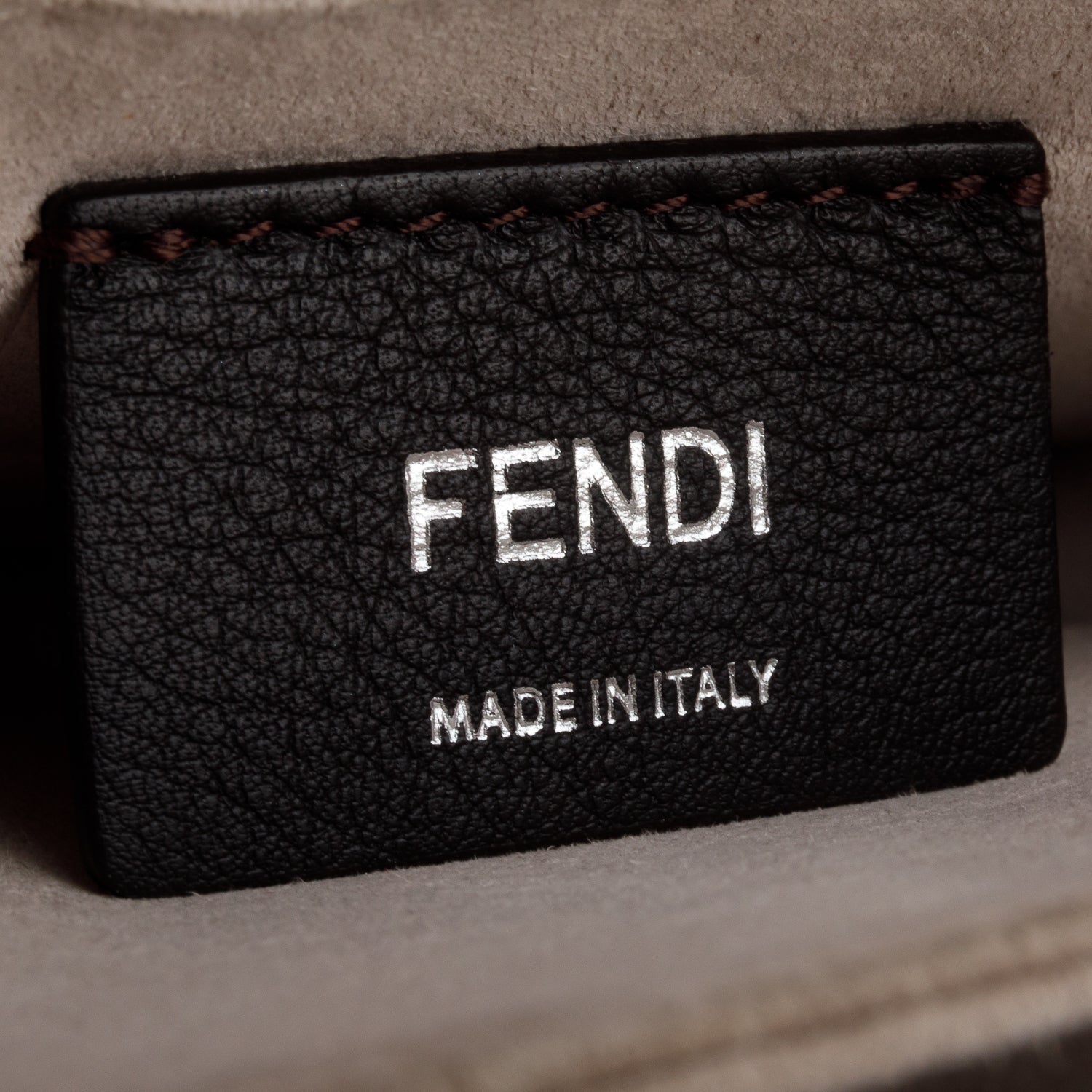 Fendi Pink Calfskin Leather Small Kan I Shoulder Bag