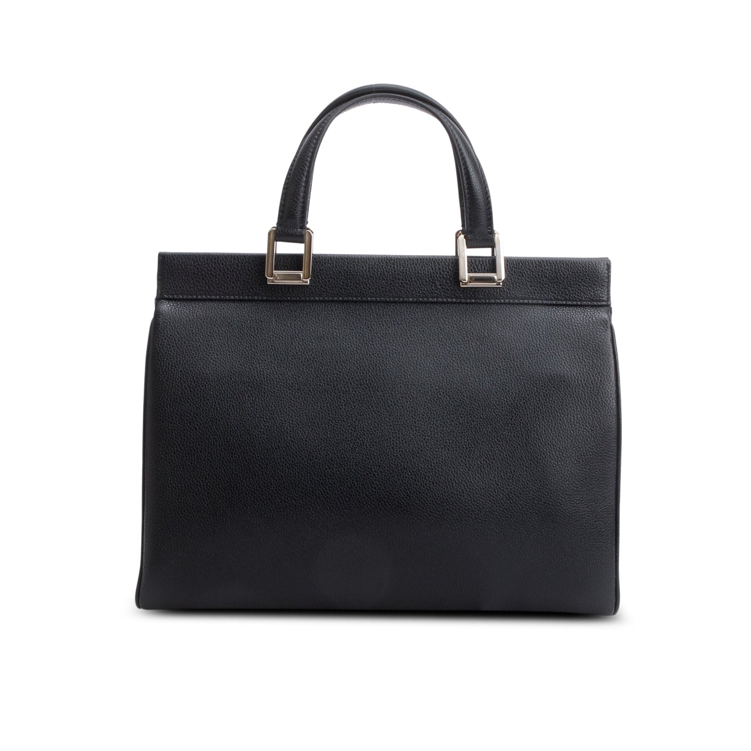 Gucci Black Grainy Calfskin Medium Zumi Top Handle w/ Box & Strap