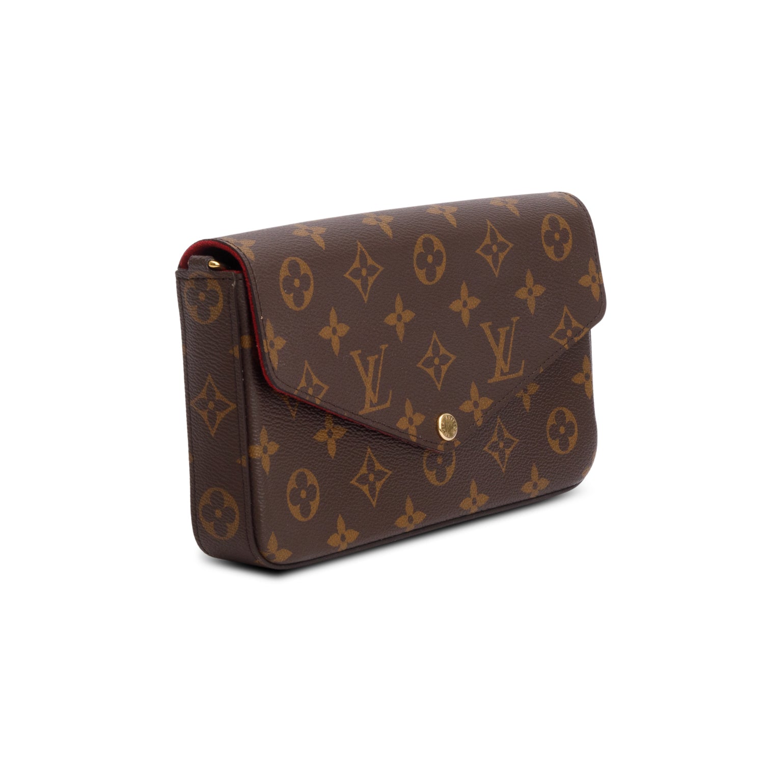Louis Vuitton Fuschia Monogram Pochette Felicie Wallet on Chain w/ Box & Inserts