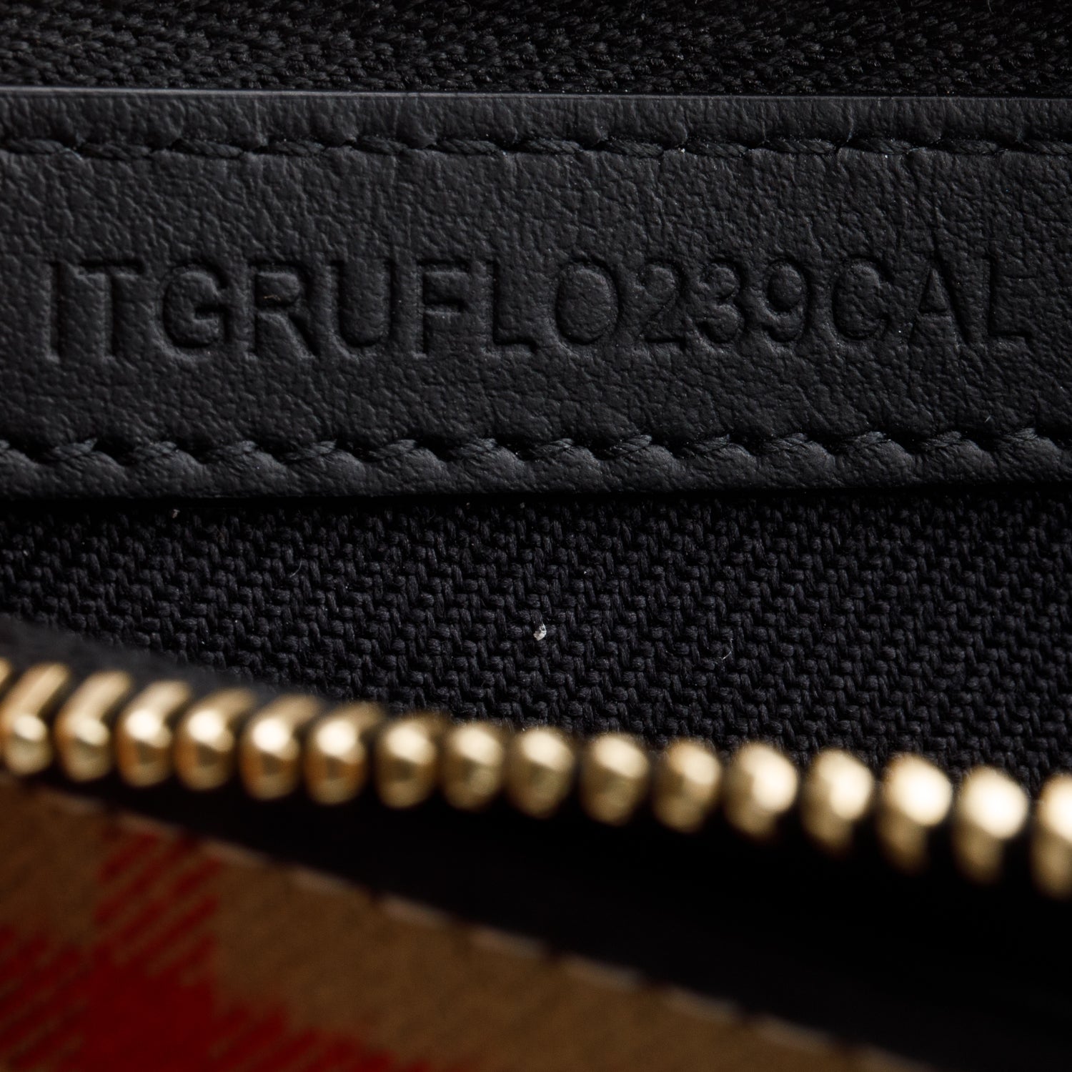 Burberry Beige Vintage Check Canvas Olympia Slim Pouch