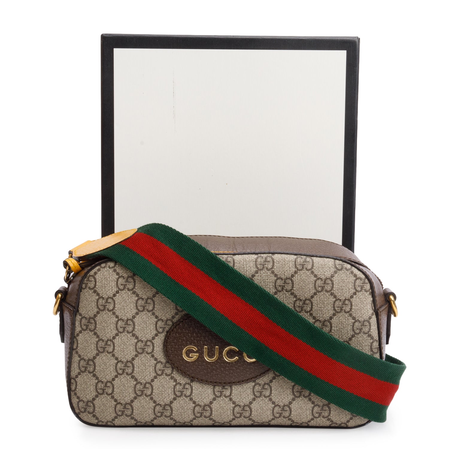 Gucci Neo Vintage GG Supreme Messenger Bag w/ Box & Strap