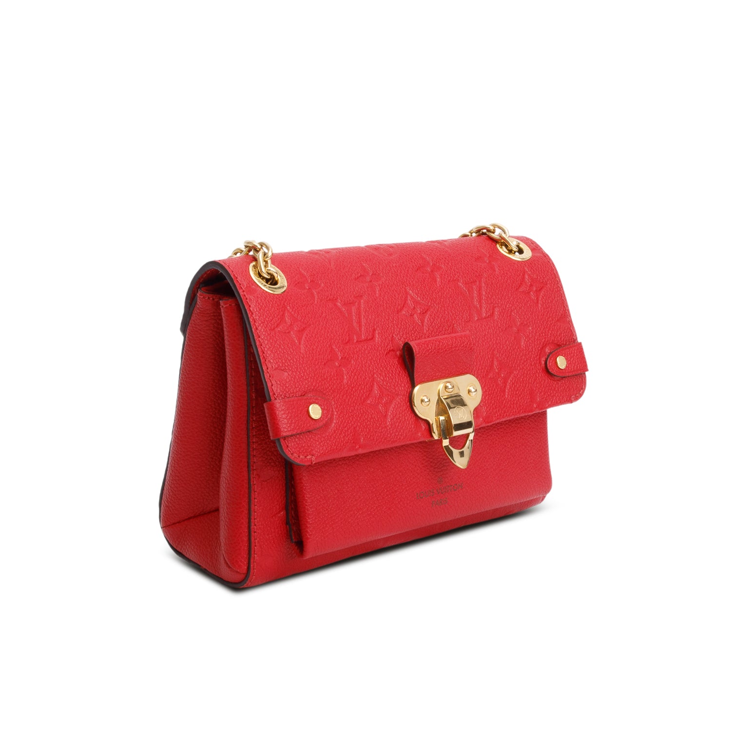 Louis Vuitton 2020 Red Monogram Empreinte Leather Vavin BB