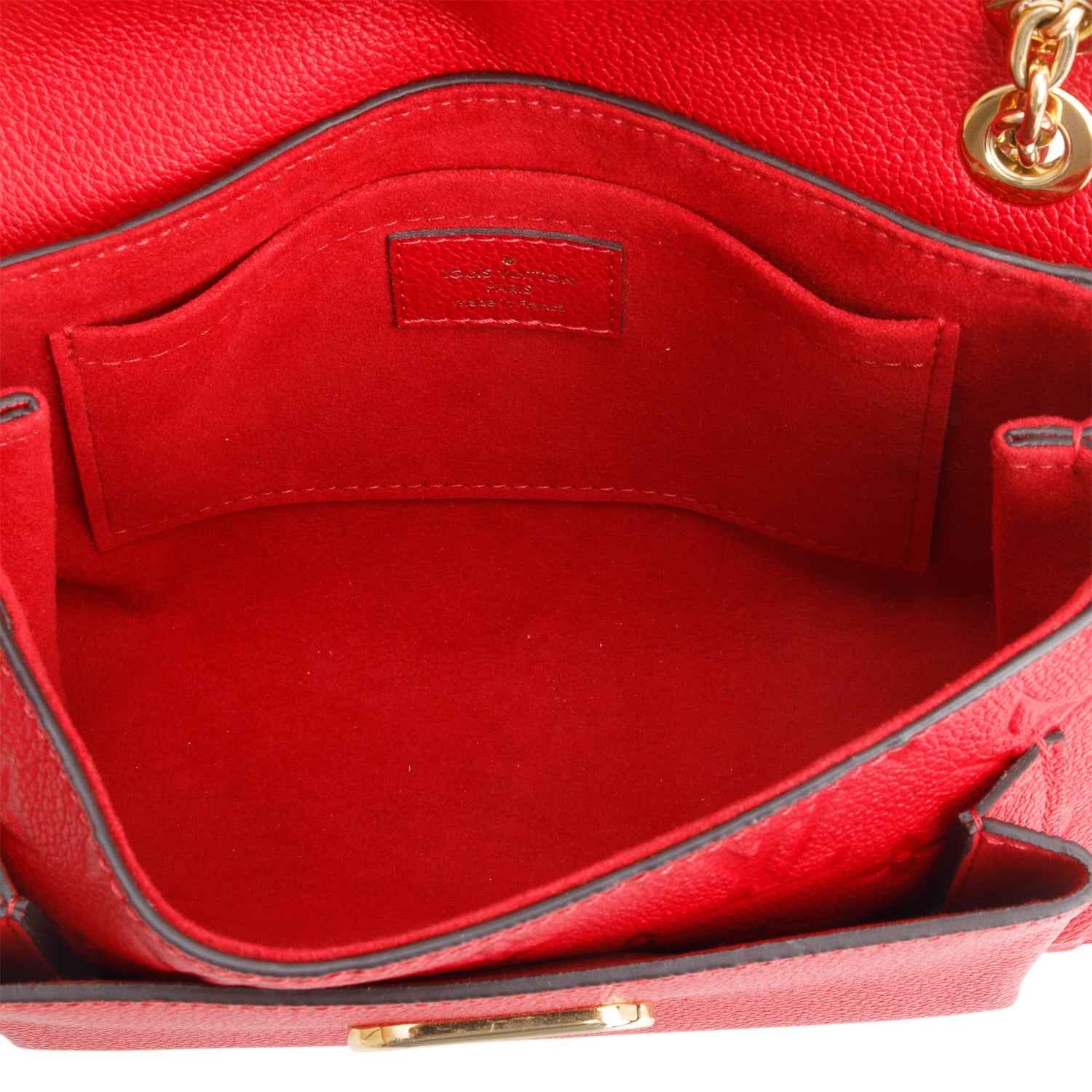 Louis Vuitton 2020 Red Monogram Empreinte Leather Vavin BB