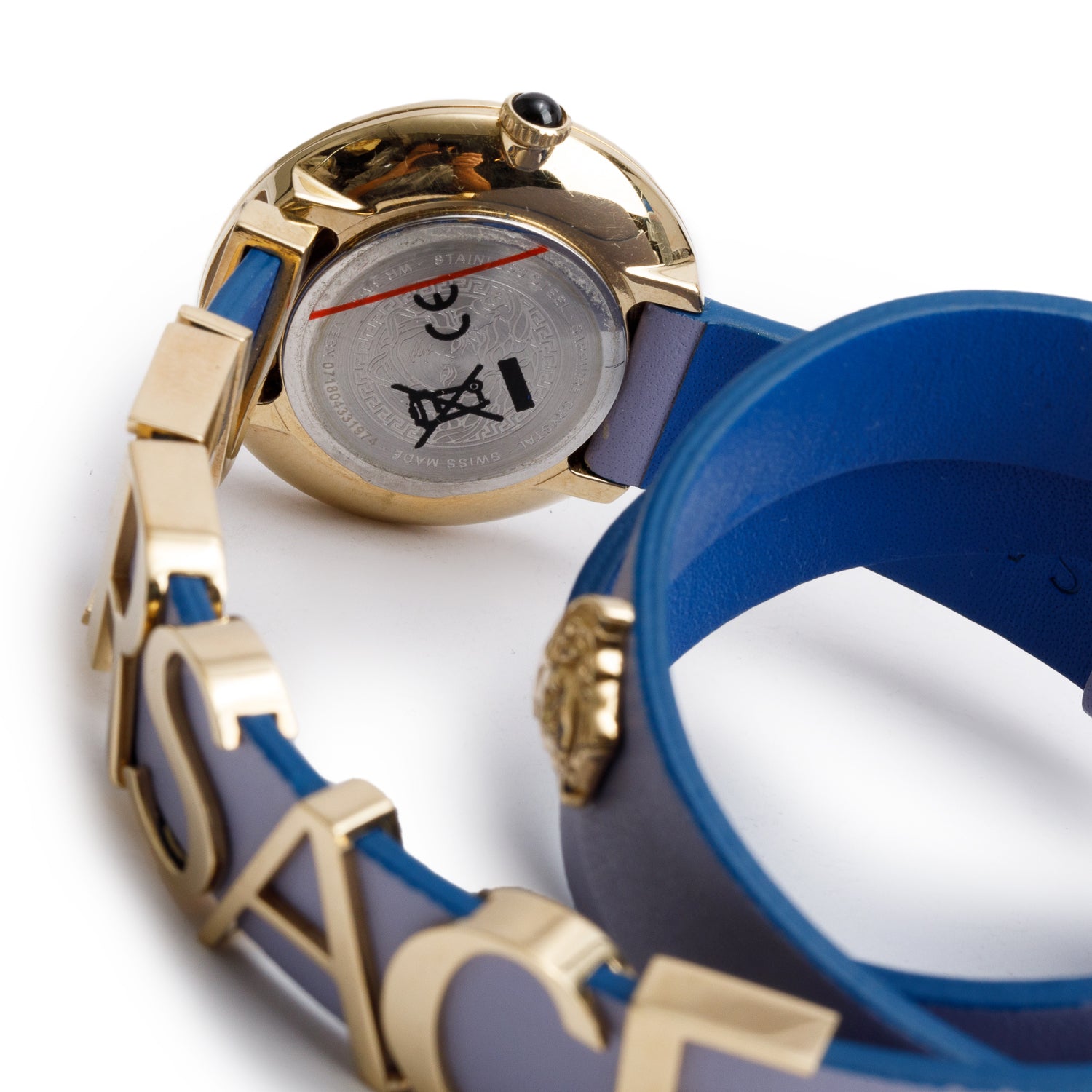 Versace Stainless Steel V-Flare 28 MM Quartz Watch Silver Dial w/ Papers