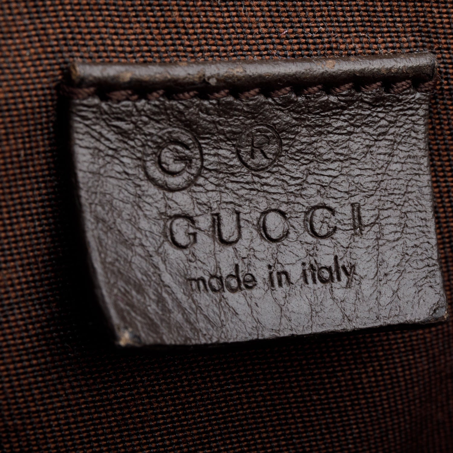 Gucci Monogram Dollar Calfskin O Drawstring Backpack