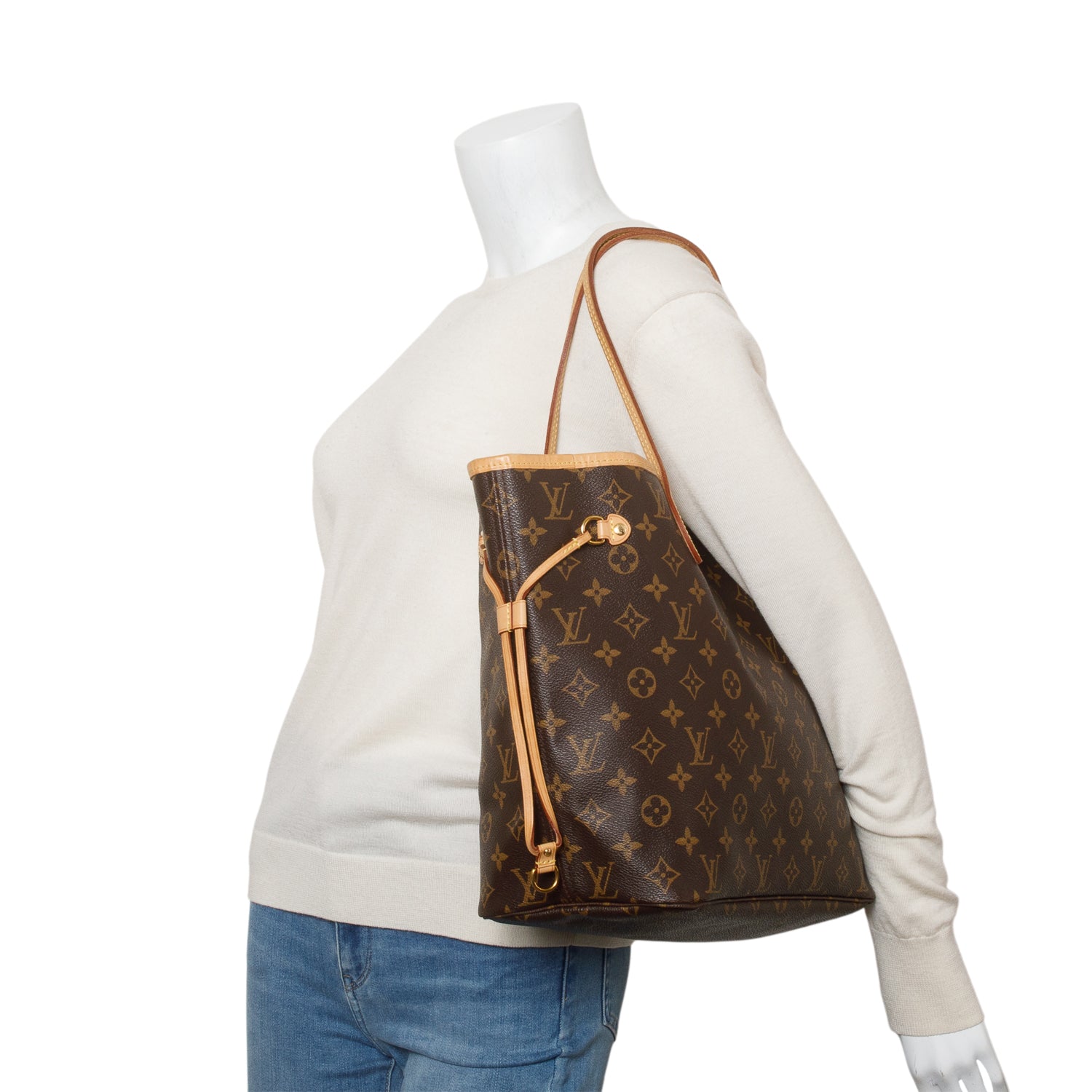 Louis Vuitton Monogram Neverfull MM w/ Pouch