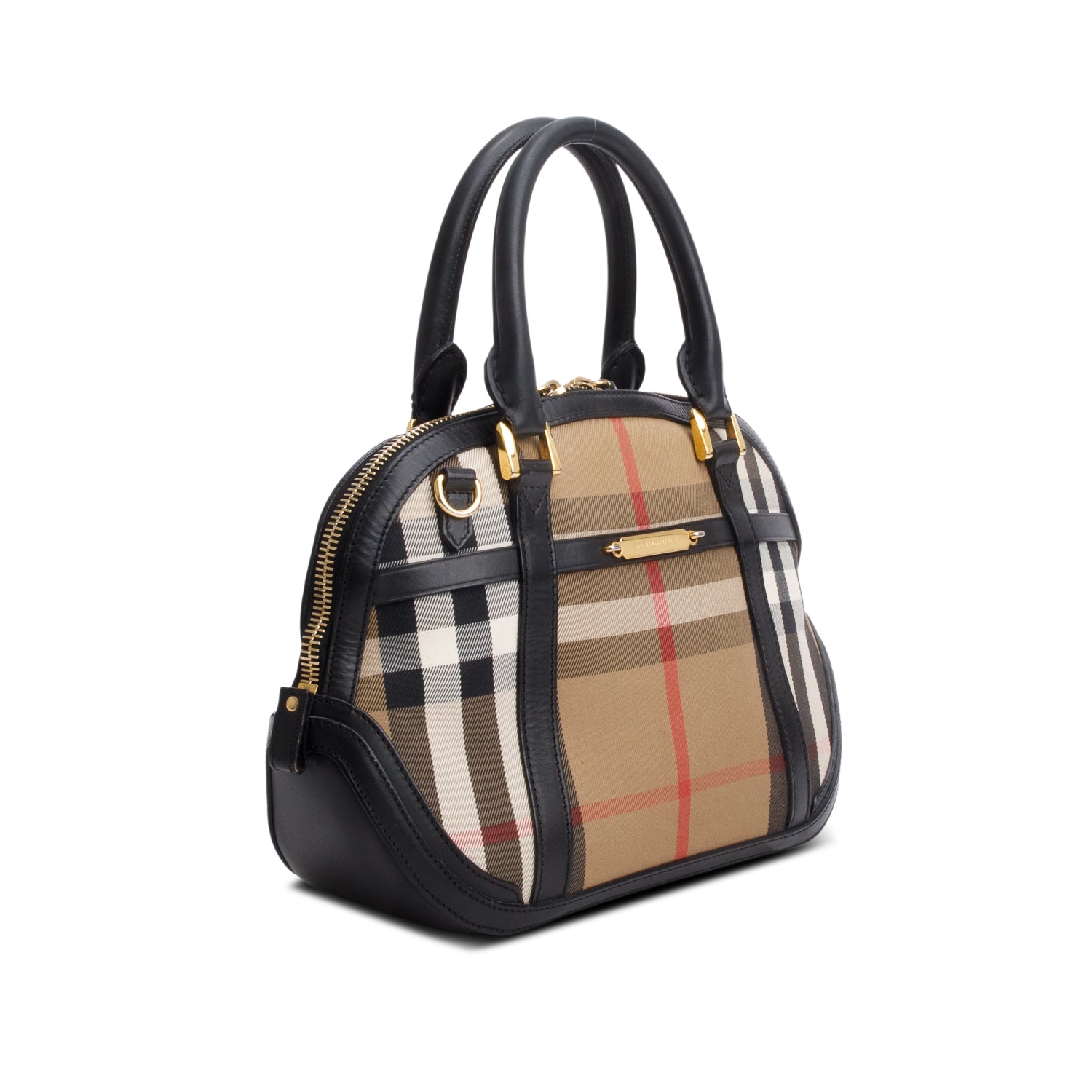 Burberry House Check Bridle Orchard Handle Bag