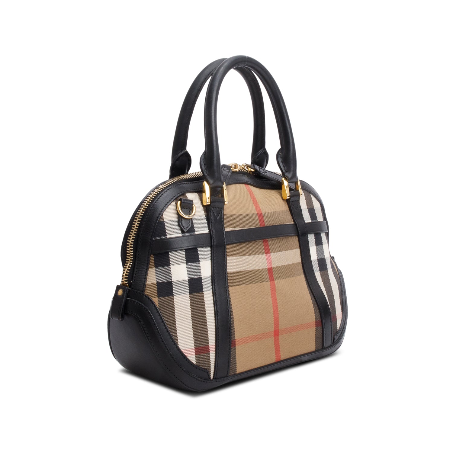 Burberry House Check Bridle Orchard Handle Bag