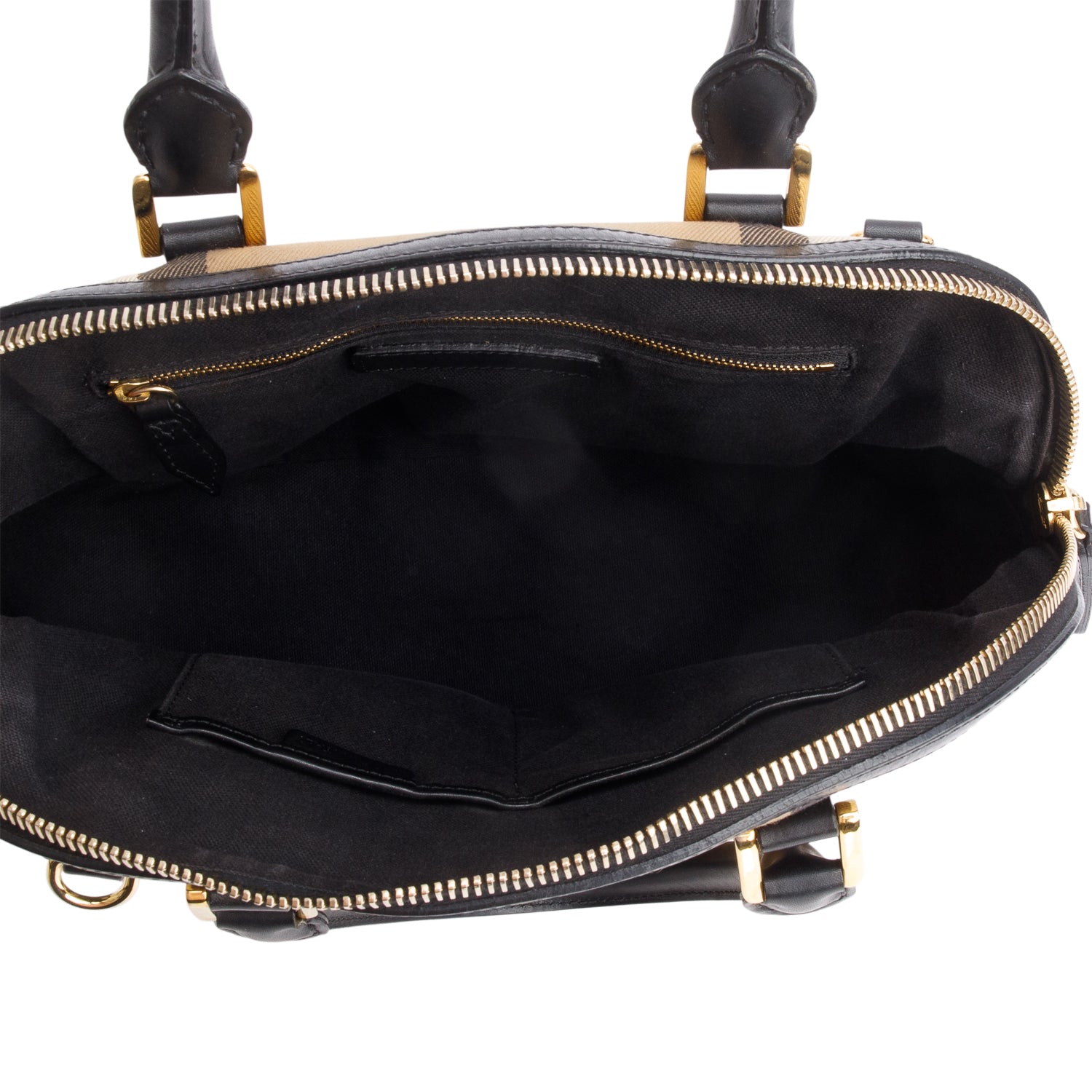 Burberry House Check Bridle Orchard Handle Bag