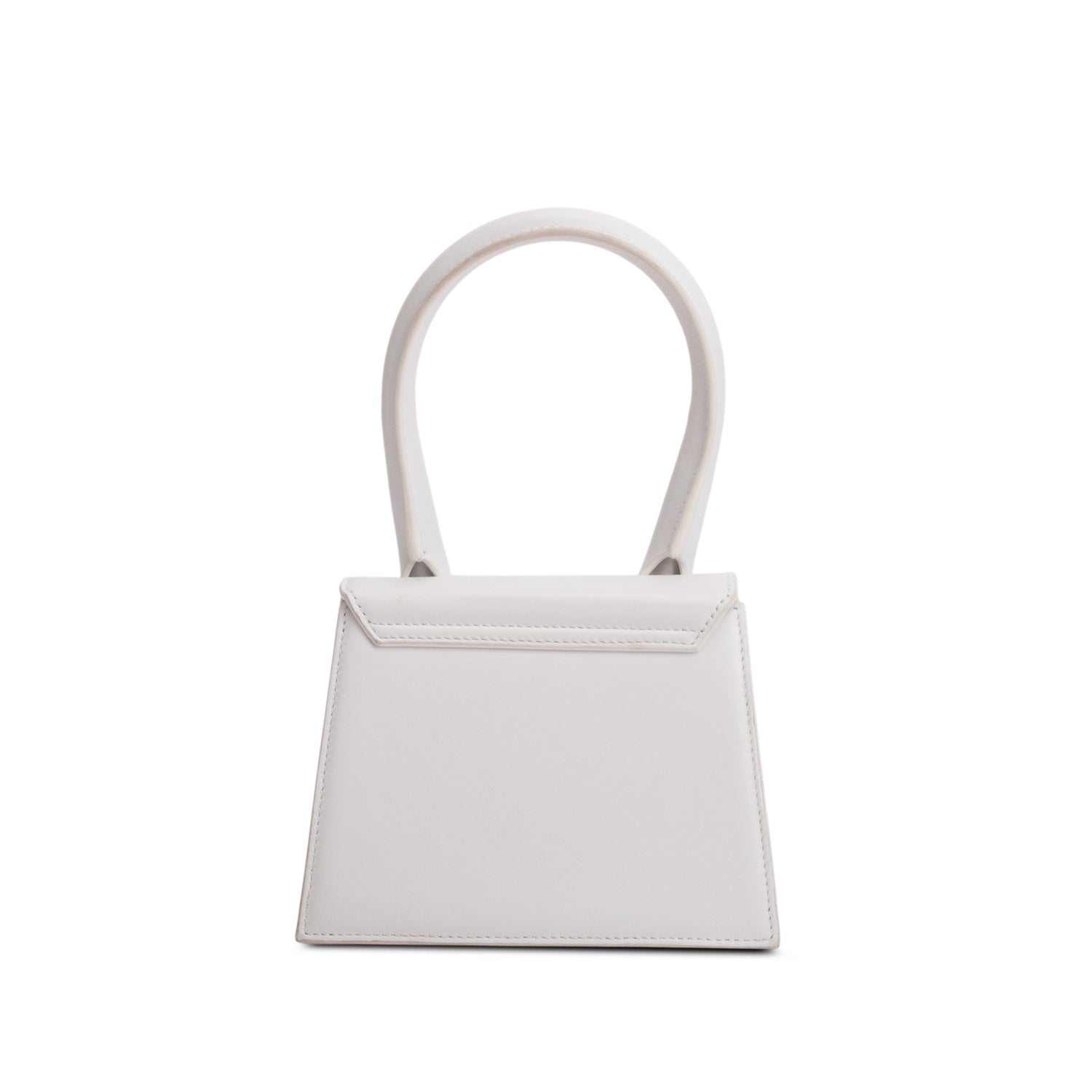 Jacquemus White Smooth Calfskin Le Chiquito Moyen w/ Strap