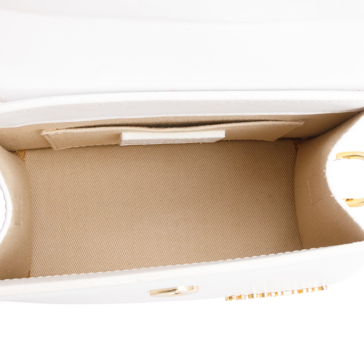 Jacquemus White Smooth Calfskin Le Chiquito Moyen w/ Strap