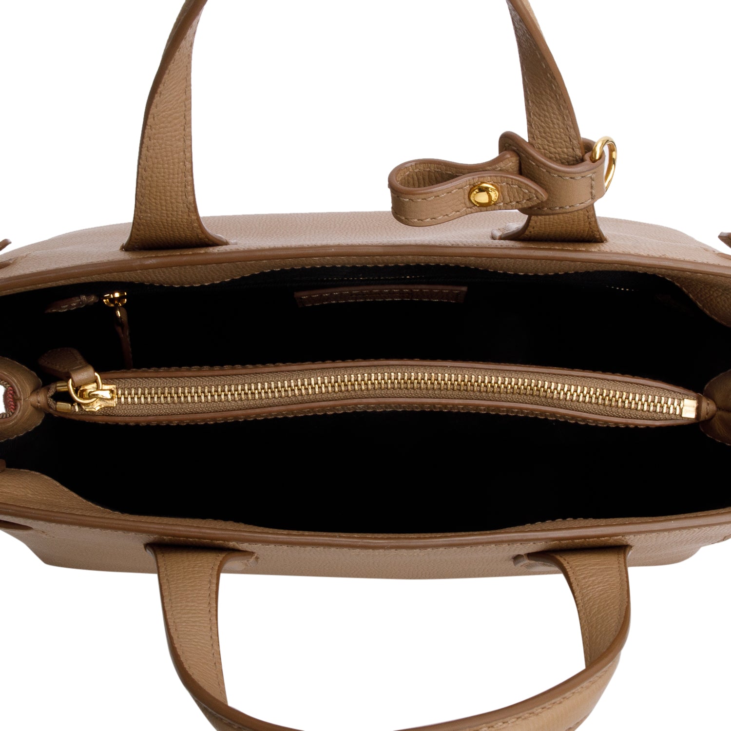 Burberry Brown Derby Calfskin Medium Banner Tote w/ Strap