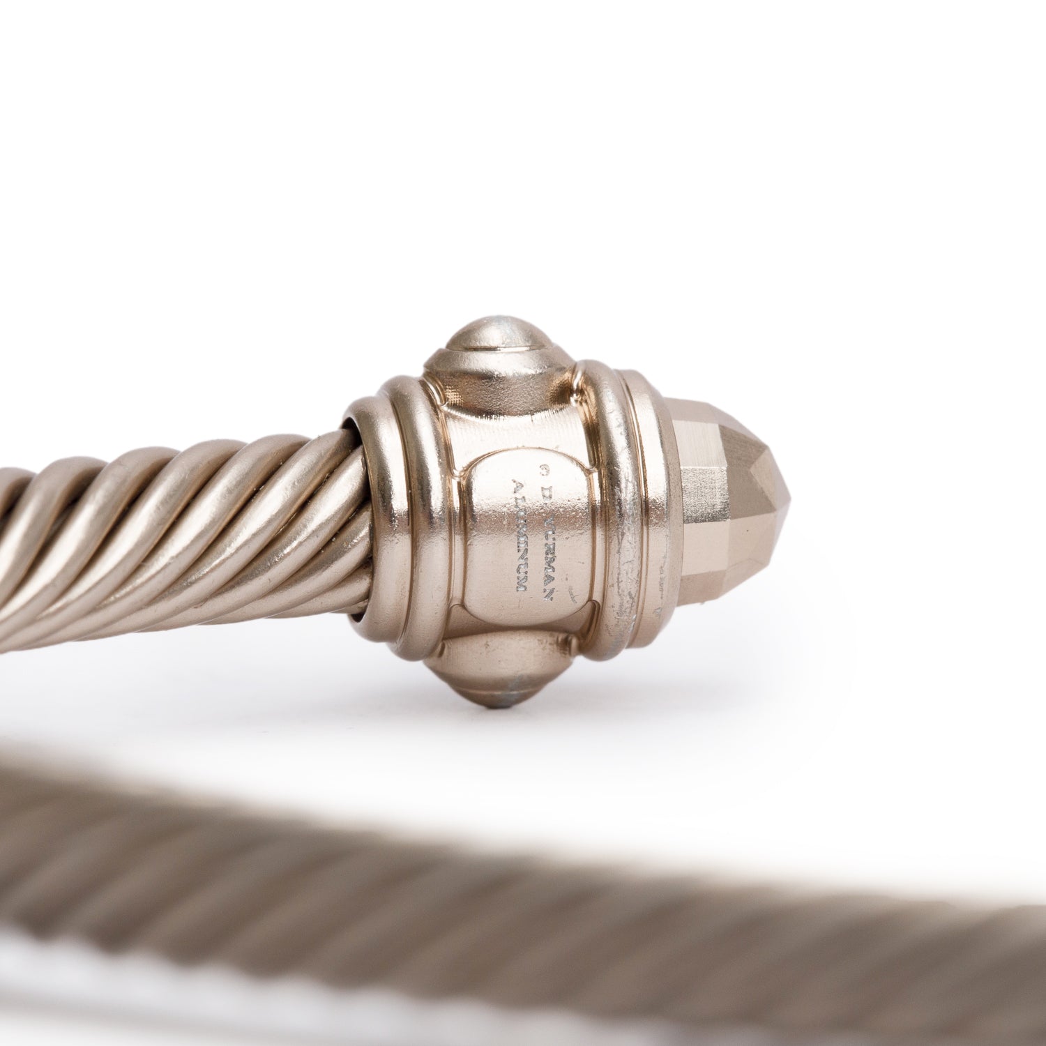 David Yurman Silver Tone Aluminium 5 MM Renaissance Bracelet